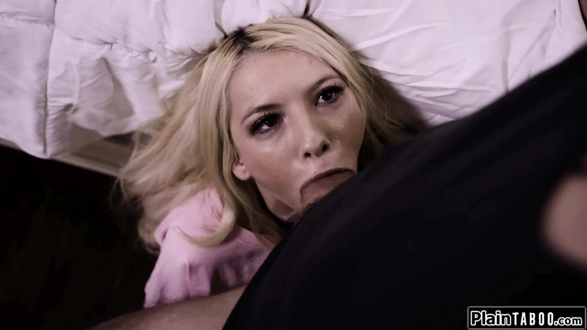 Why dont you suck your stepdaddy a bit - taboo - stepdaughter - stepdad - teen - old and young - big cock - deepthroat - petite - small tits - spank