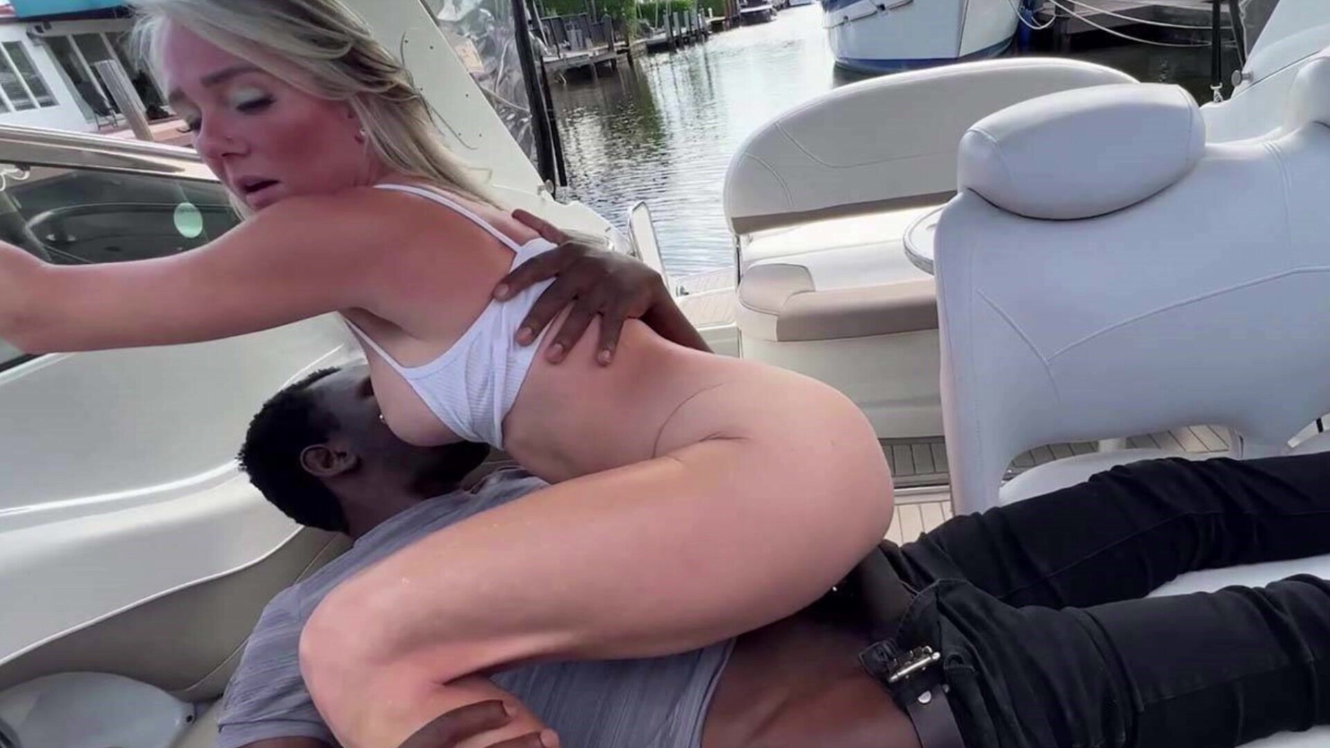 show off her firm round ass - round