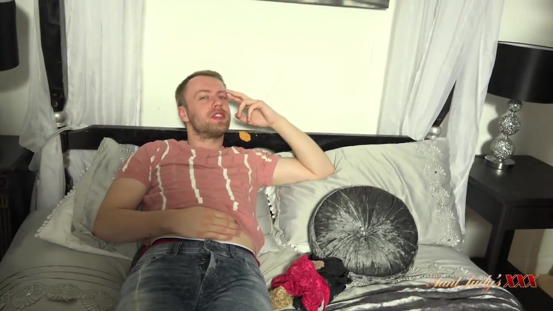 Aurora Catches Her Stepson Rifling Through Her Dirty Panties - milf - mature - big ass - blowjob
