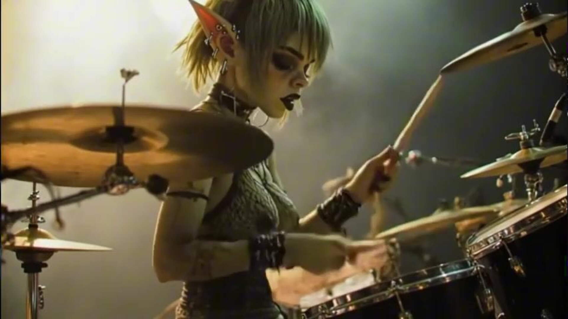 Backstage at the punk goblin concert - ai