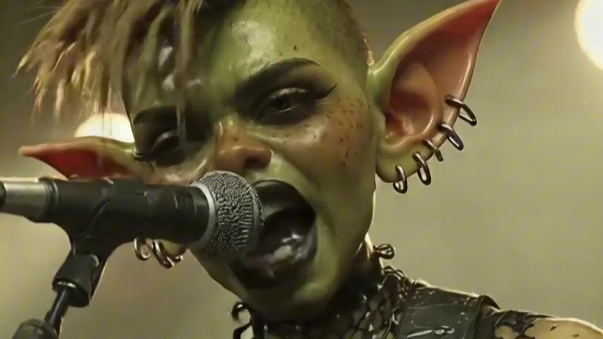 Backstage at the punk goblin concert - ai