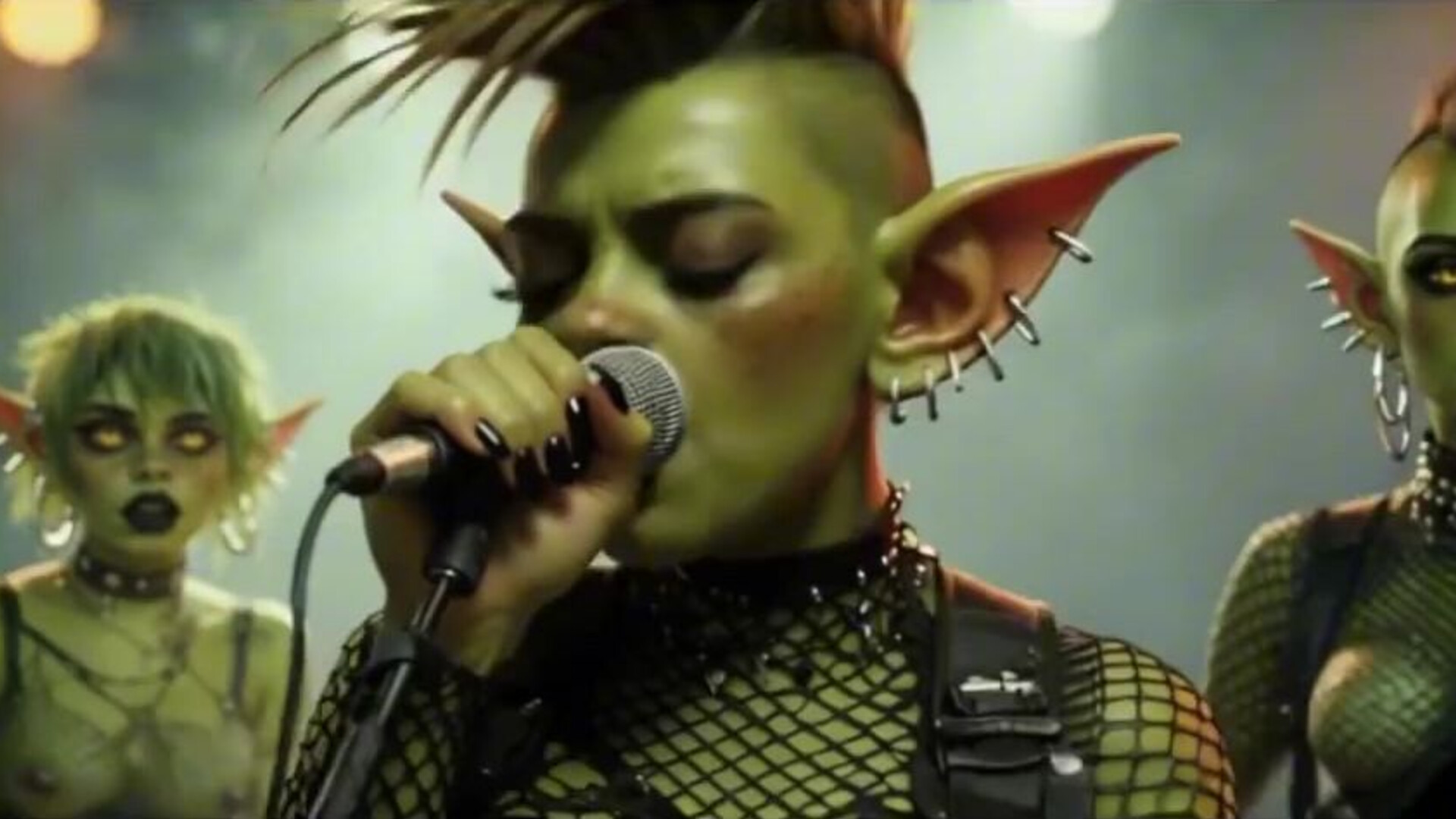 Backstage at the punk goblin concert - ai