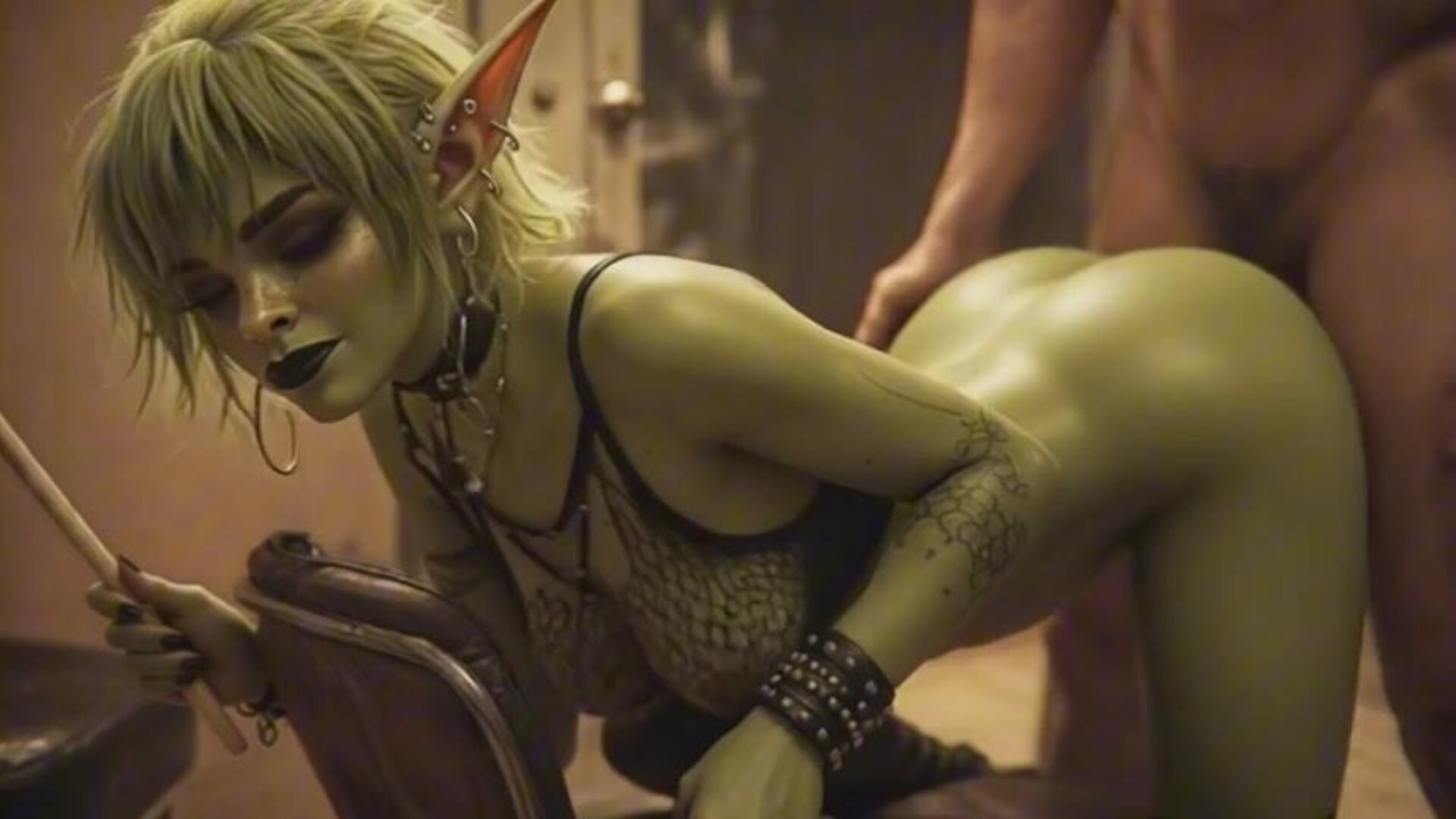 Backstage at the punk goblin concert - ai