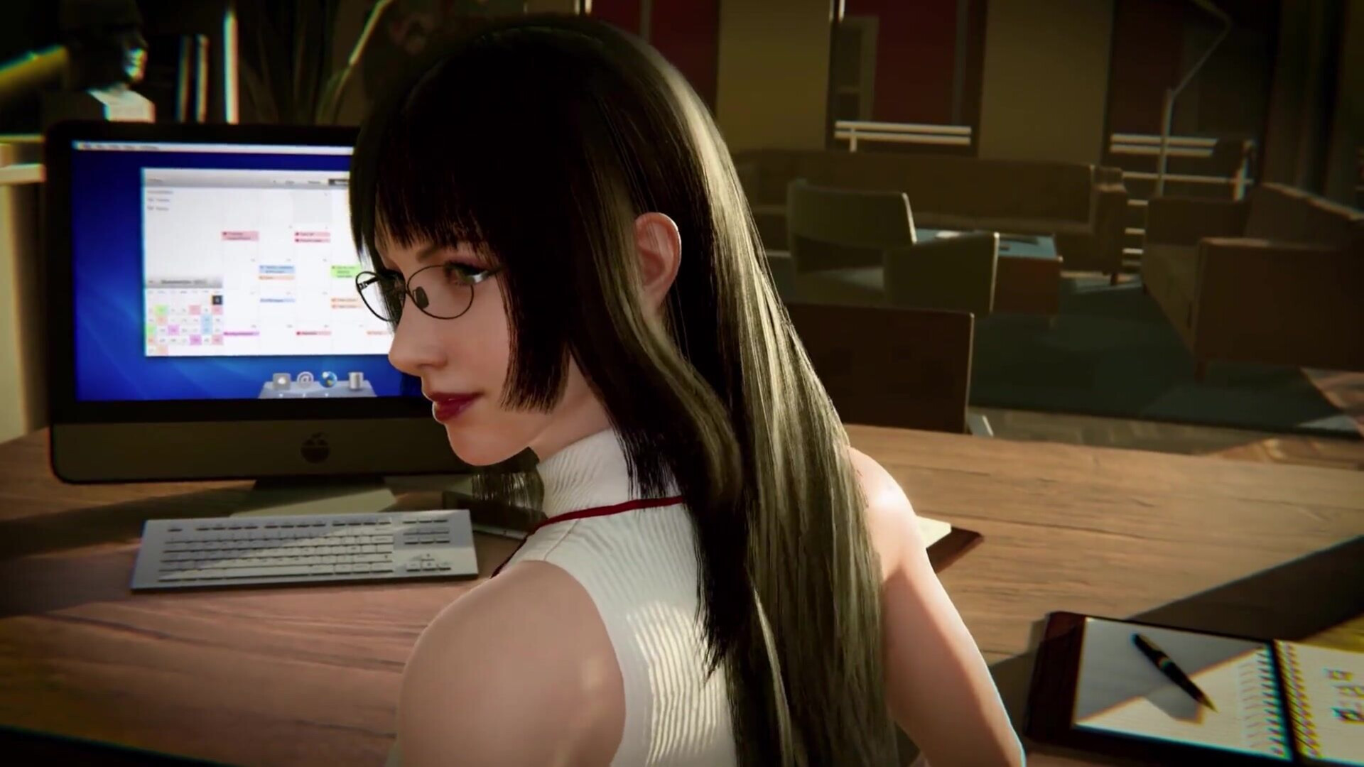Final Fantasy 15 Gentiana Office Sex - hentai