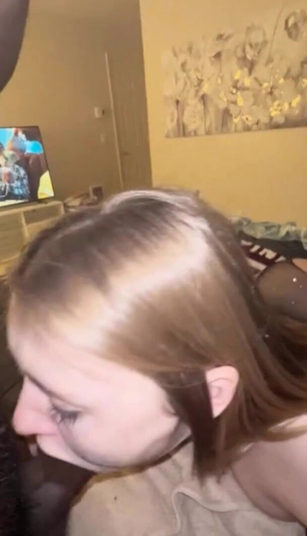 First Date Gone Right! Bonde Teen Sloppy BBC Blowjob - blowjob - bbc - teen - blonde - deepthroat - interracial - sloppy