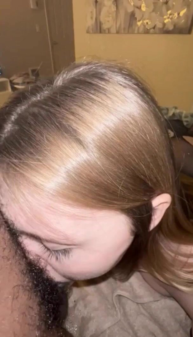 First Date Gone Right! Bonde Teen Sloppy BBC Blowjob - blowjob - bbc - teen - blonde - deepthroat - interracial - sloppy