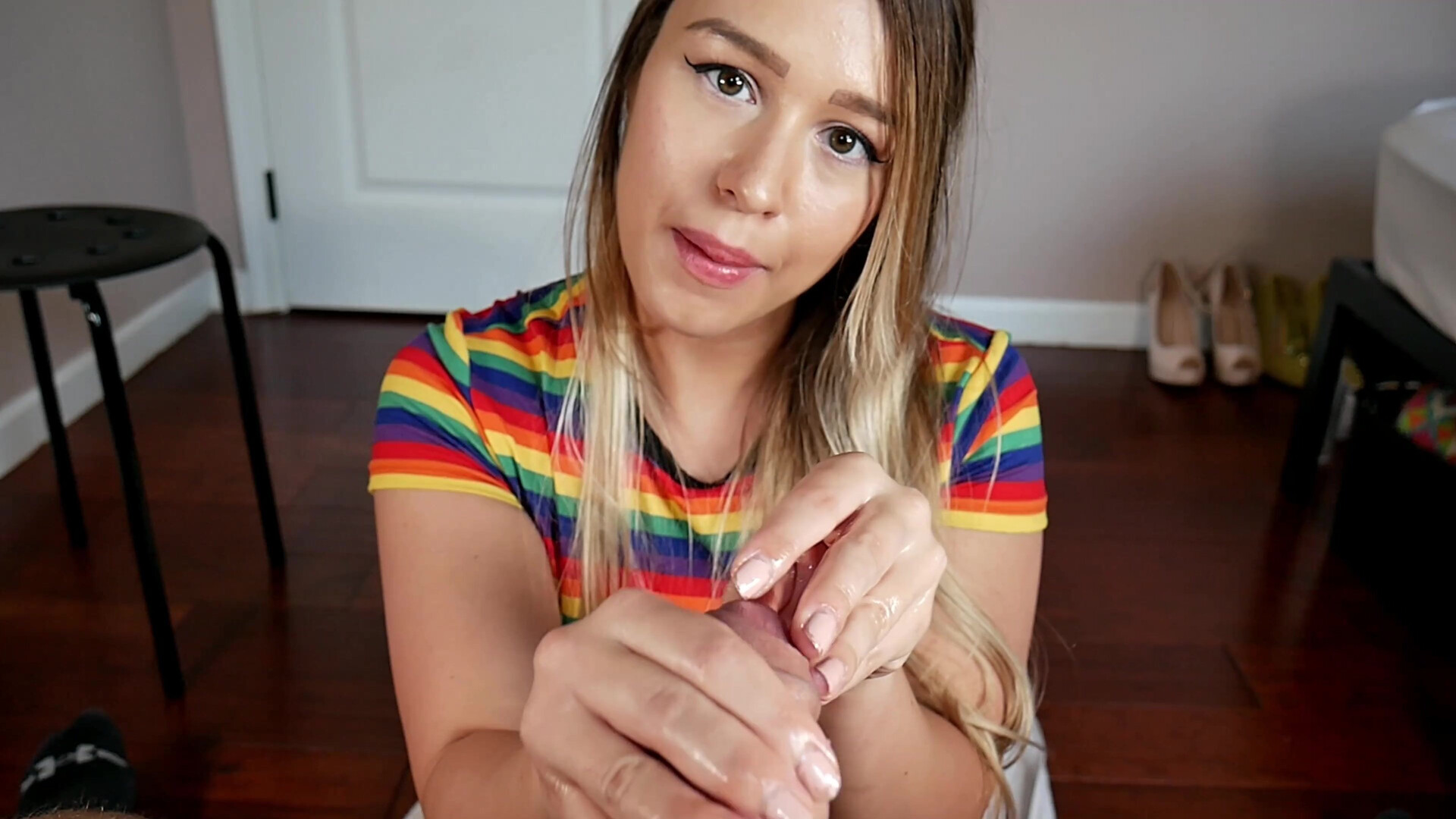 French nails footjob - footjob - nail polish - french nails - toes - toeanils