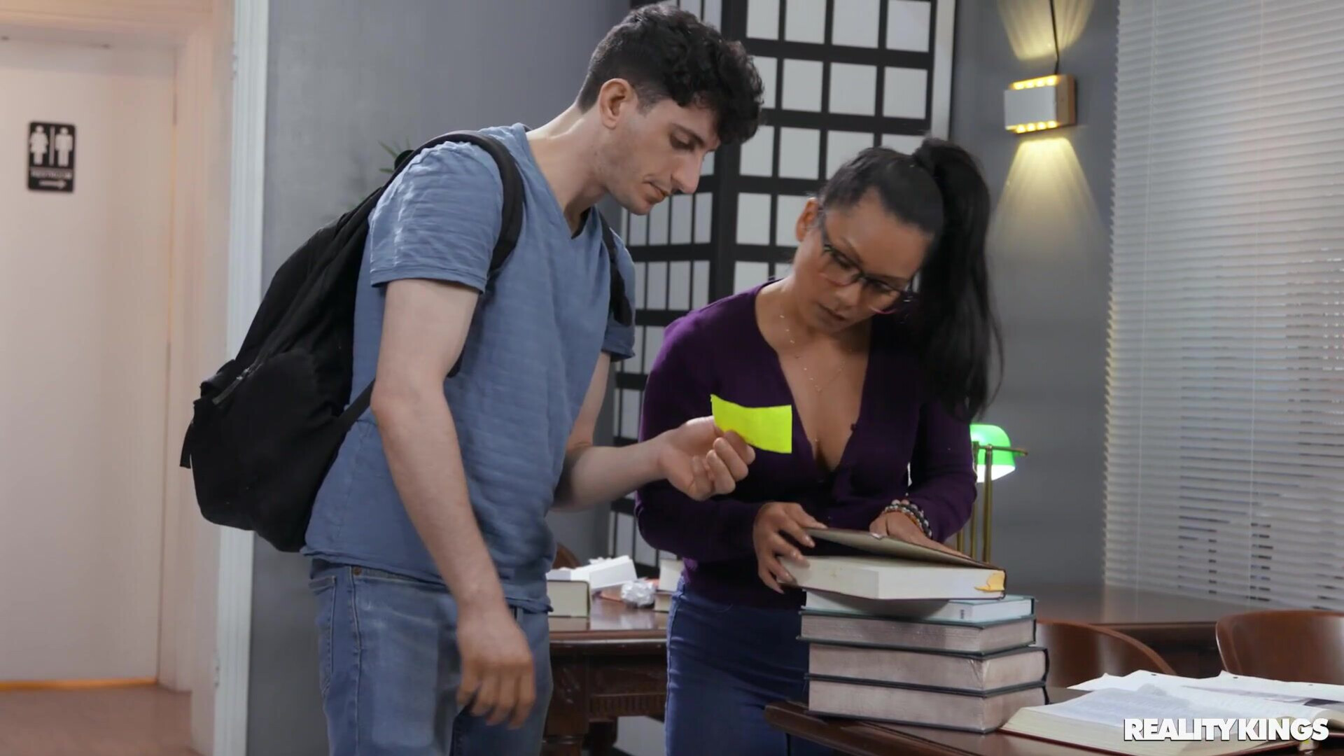 Goofing Off In A Library 2 - fantasy