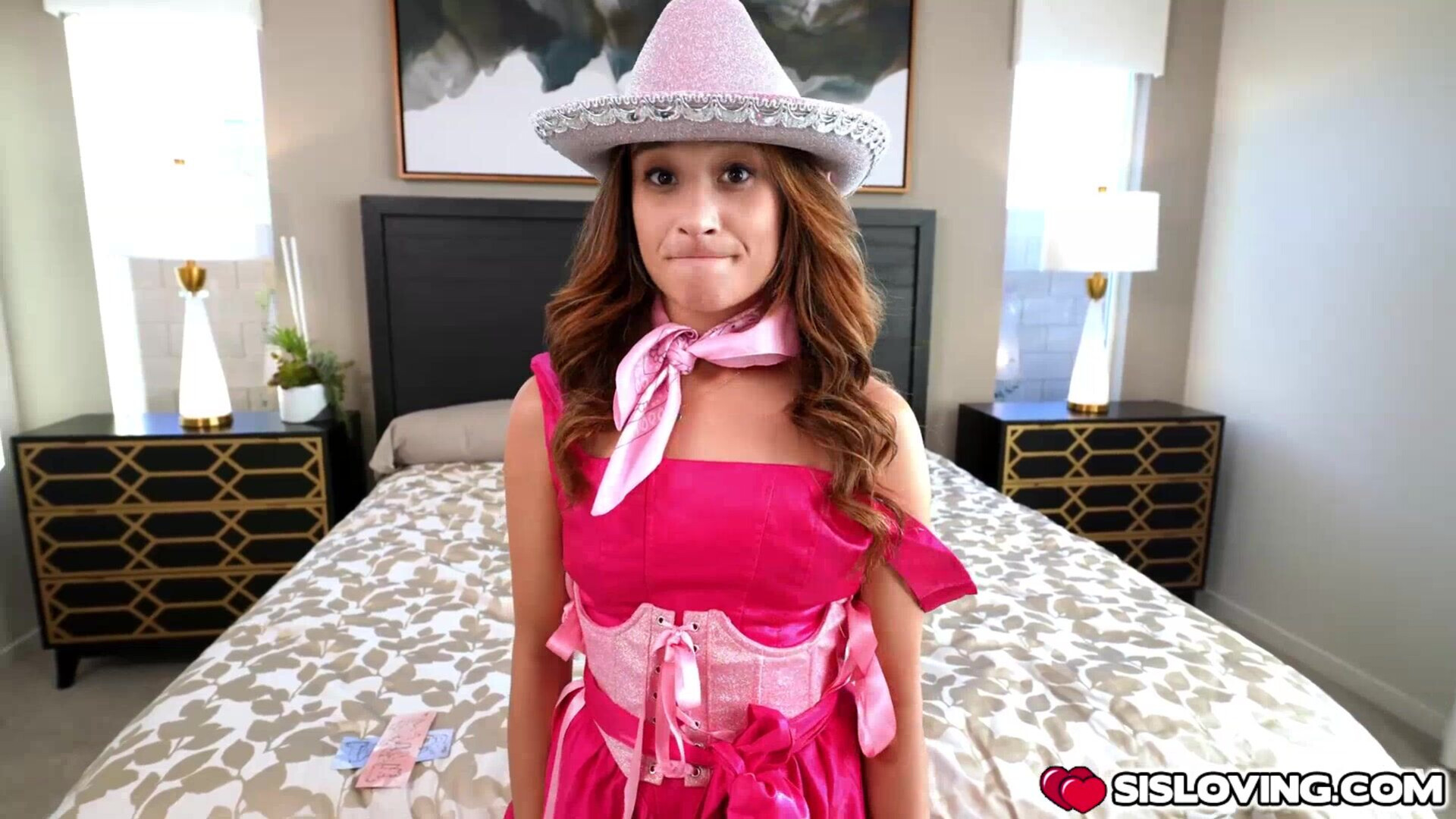 Isabella Nice earning the concert tickets - sislovesme - teen - stepsister - stepbrother - brunette - small tits - horny - college - masturbation - big cock