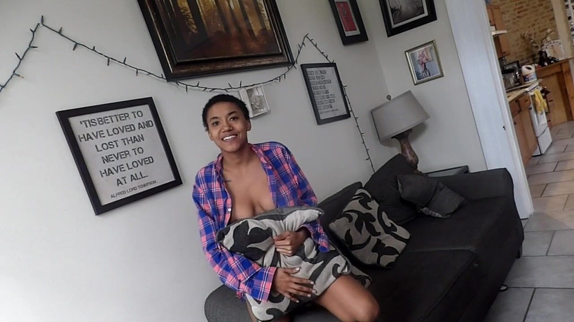 Katya Dobrev The Housesitter - solo - black - amateur