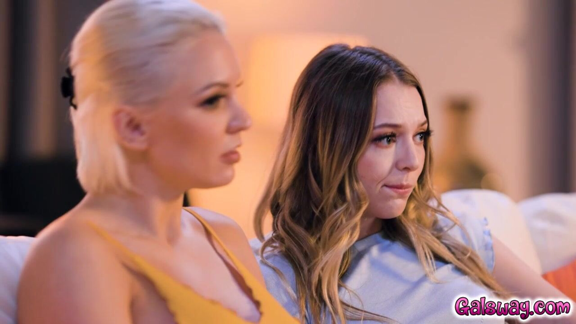 Kenzie and Lily had a little hump in the night - girlsway - blonde - big tits - small tits - fingering - teen - milf - tattoos - petite - hairy