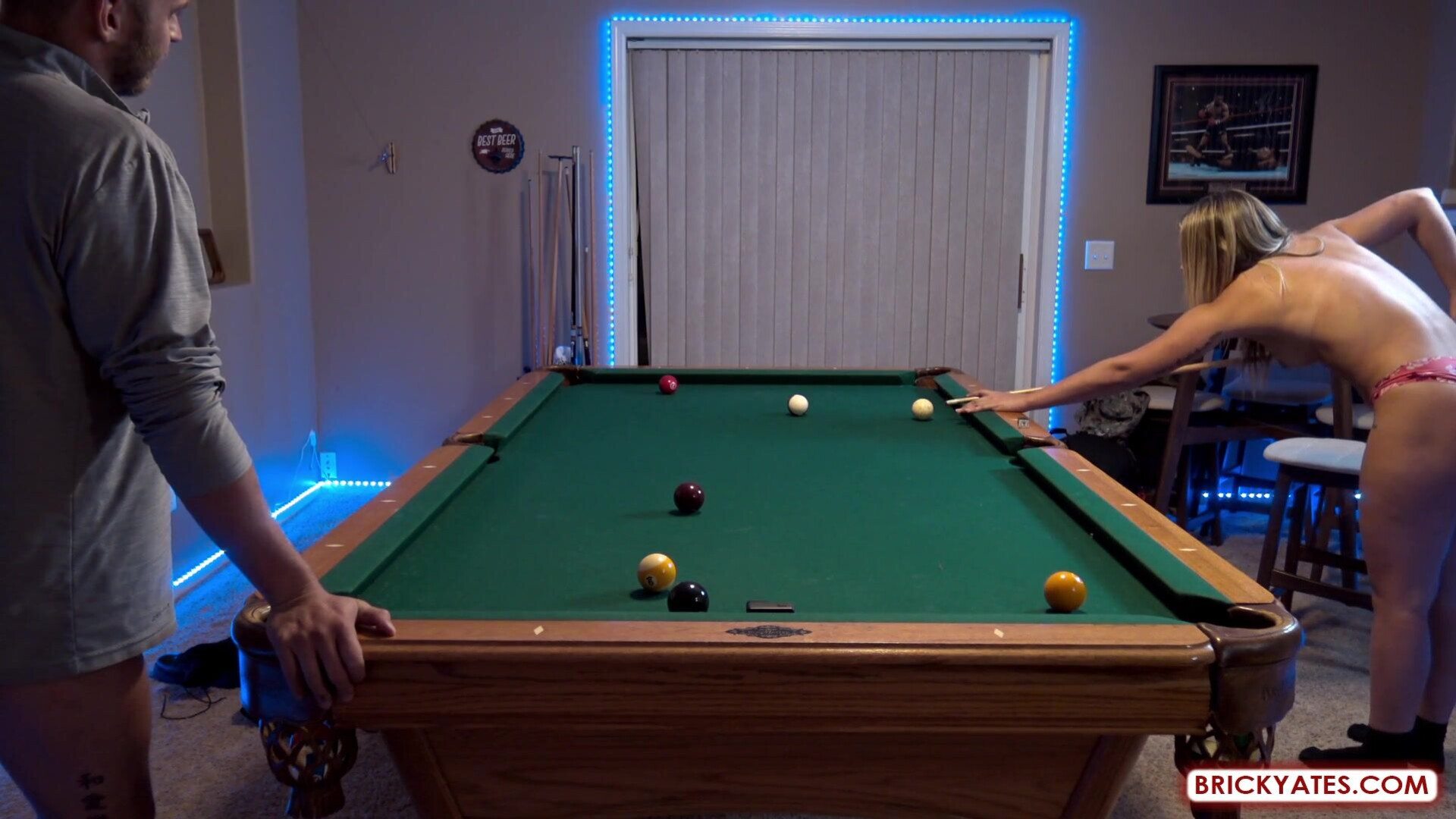 Kylie Kolb Hot Sailor playing strip pool - milf - big ass - blowjob