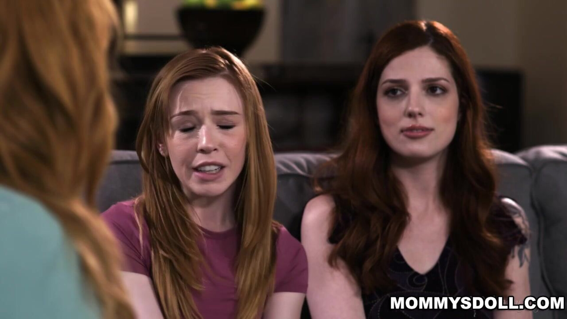 Madi and Scarlett seduced Lauren to have threesome - mommysgirl - redhead - big tits - threesome - natural tits - small tits - fingering - teen - milf - tattoos