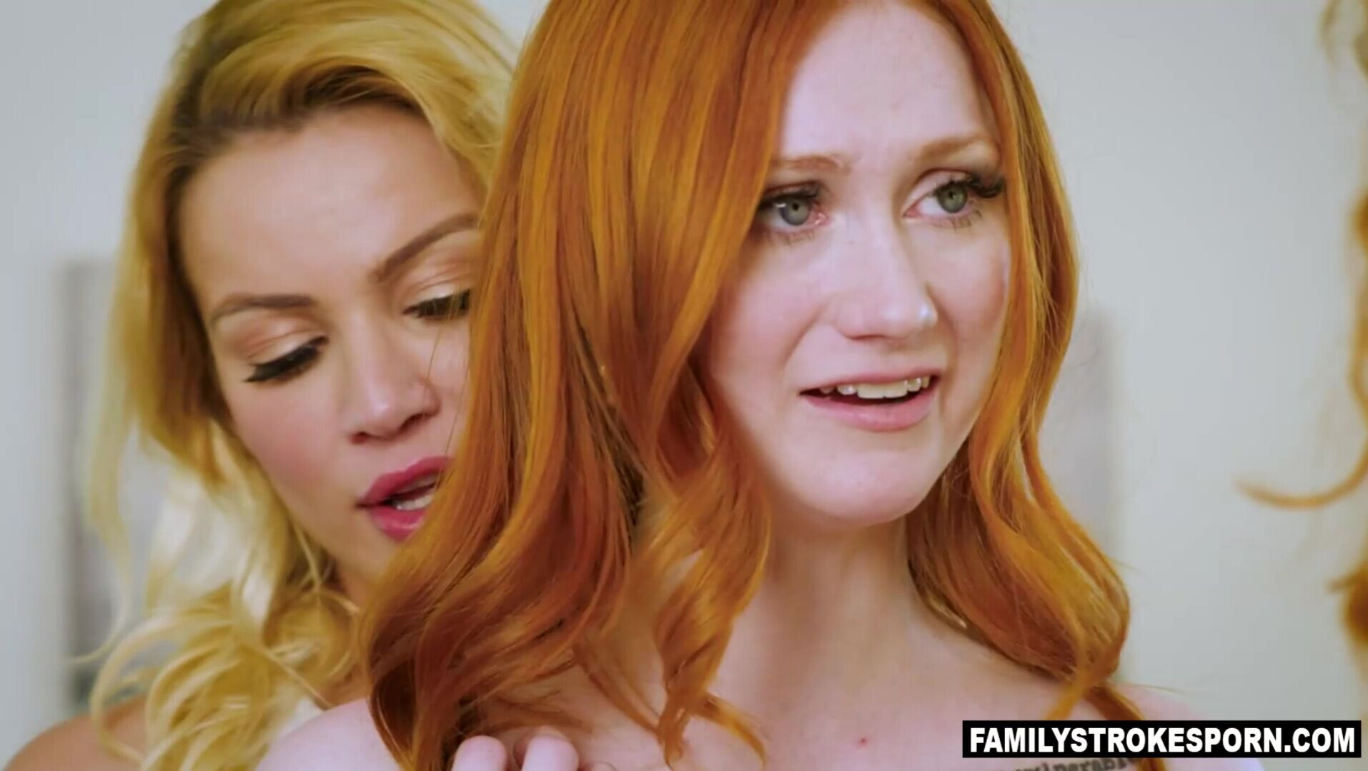 Scarlet trusts her stepfamily to the utmost extent - blonde - piercings - big tits - hardcore - natural tits - college - tattoos - family roleplay - stepsister - blowjob