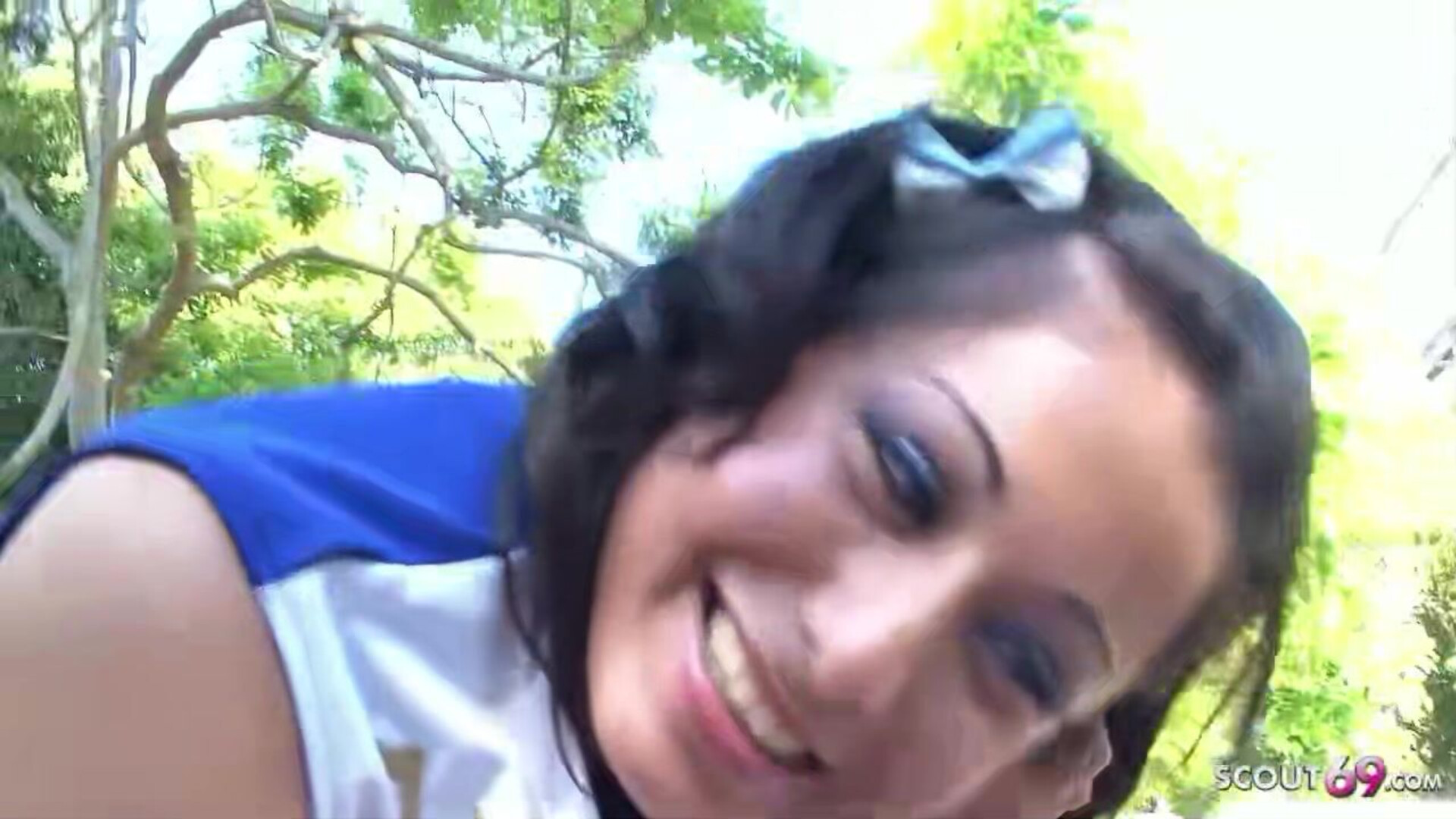 Two Girls have Outdoor Lesbian Sex - public - outdoor - garden - teen - teenager - young - lesbian - lick - skinny - petite