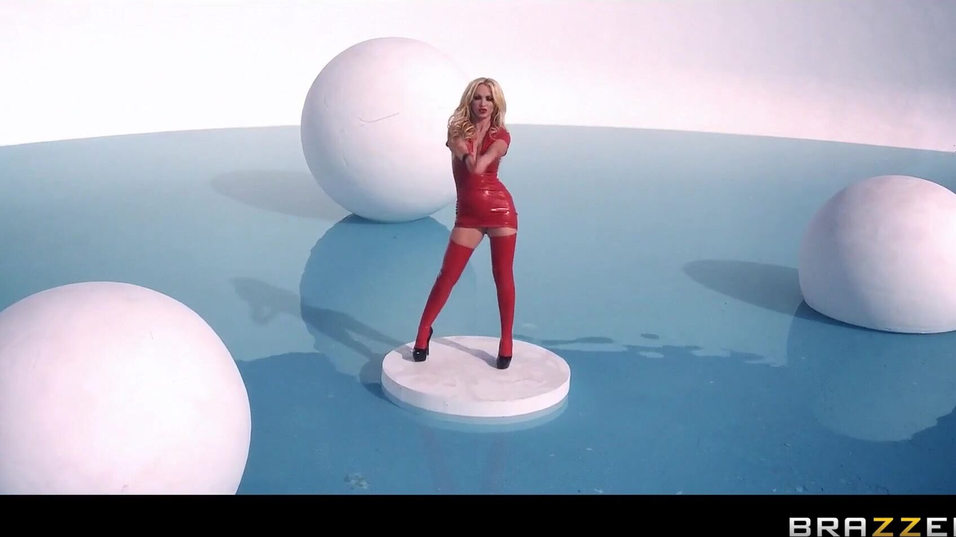 Wet Butt Sex Red Latex - anal
