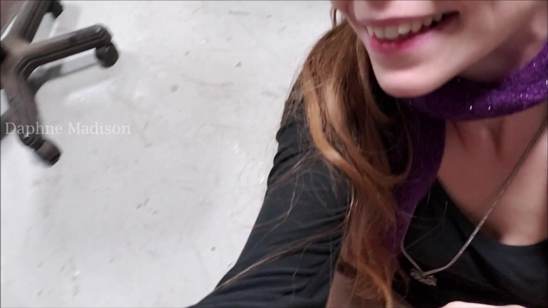 daphnemadison Huge SQUIRT at my REAL JOB in pantyhose - amateur - solo - masturbation