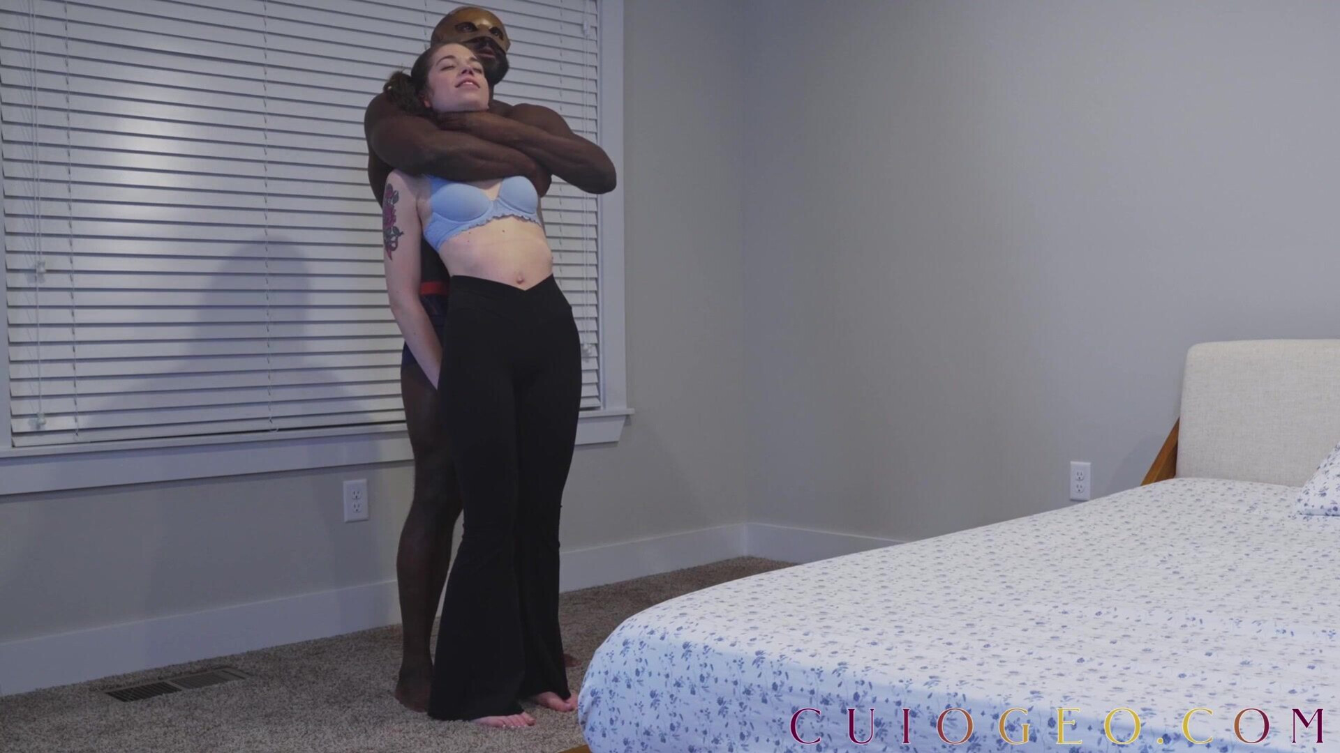 rub her clit as he sticks his beef in her hole - beef