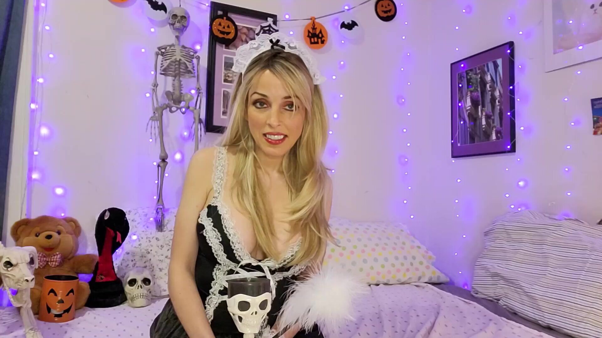 Brenna Linna Mommys Halloween Party - solo - masturbation - amateur