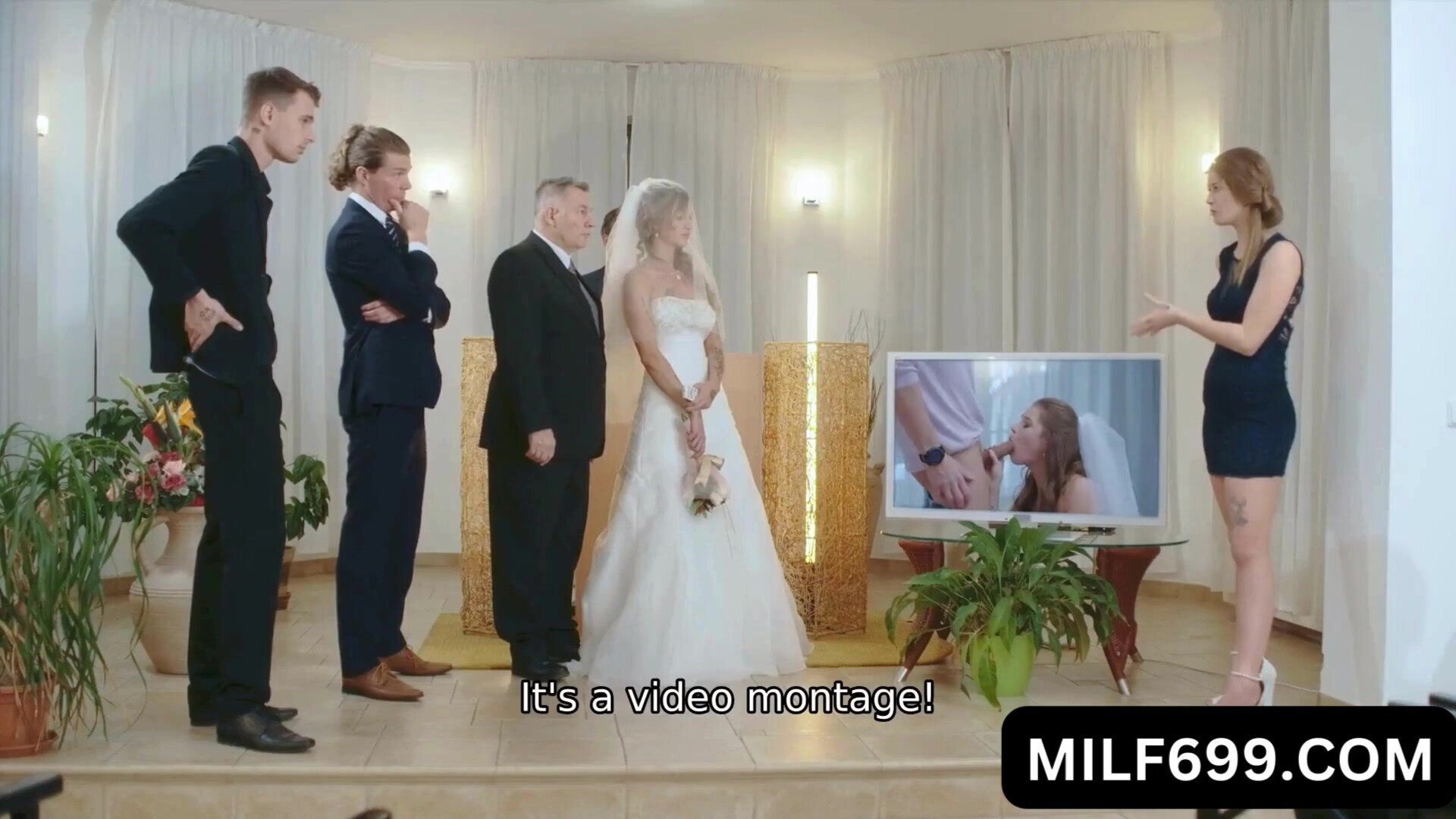 Cheating bride - milf - cheating - stockings
