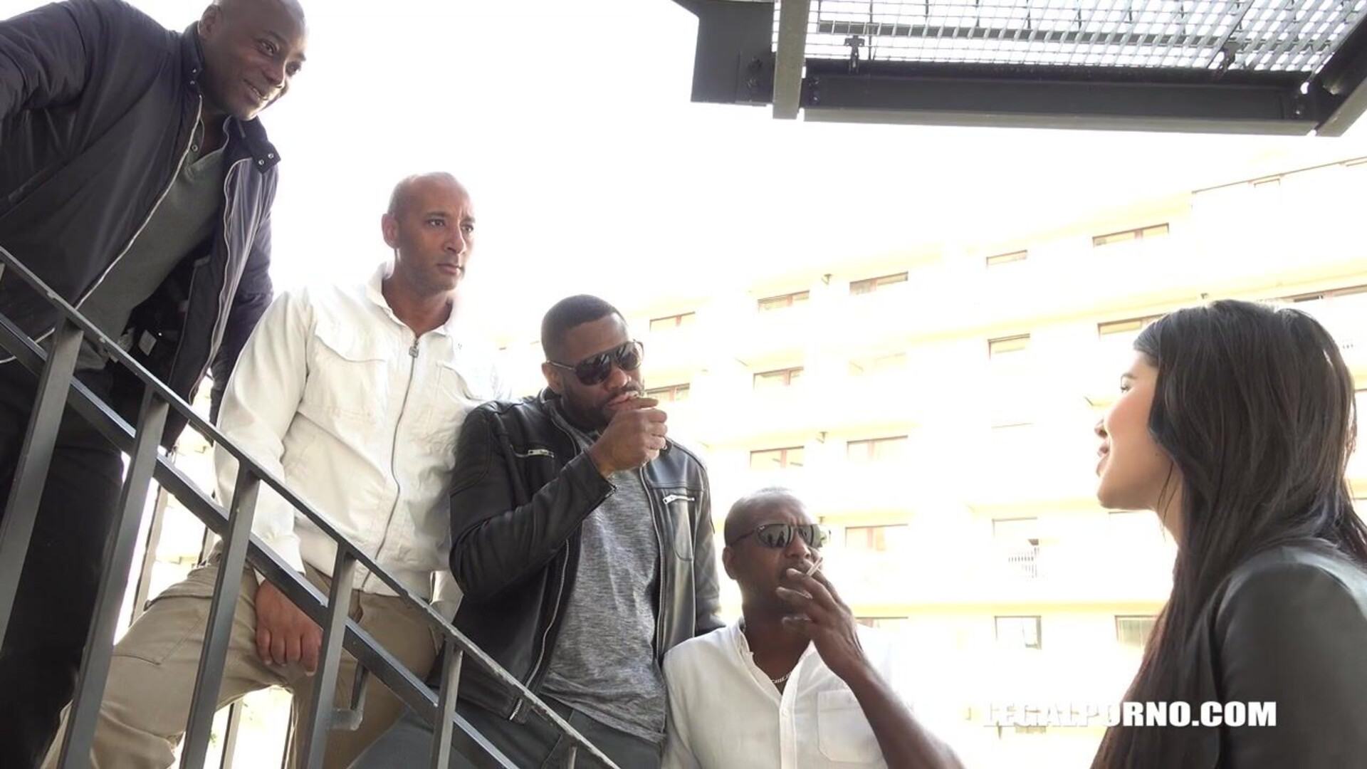 Czech Beauty Interracially Gangbanged by African Studs! - interracial - gangbang