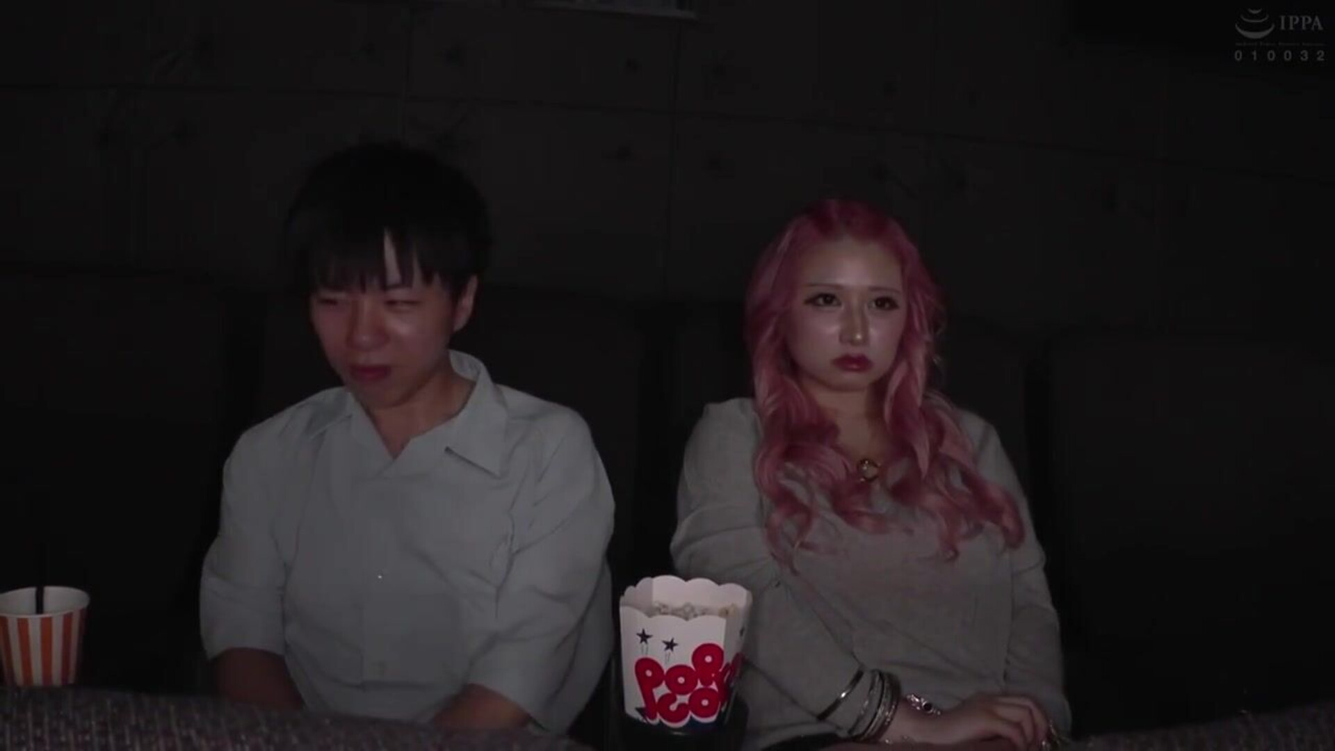 HUNTC 480 — Me And A Gal Are The Only Customers At A Movie - asian