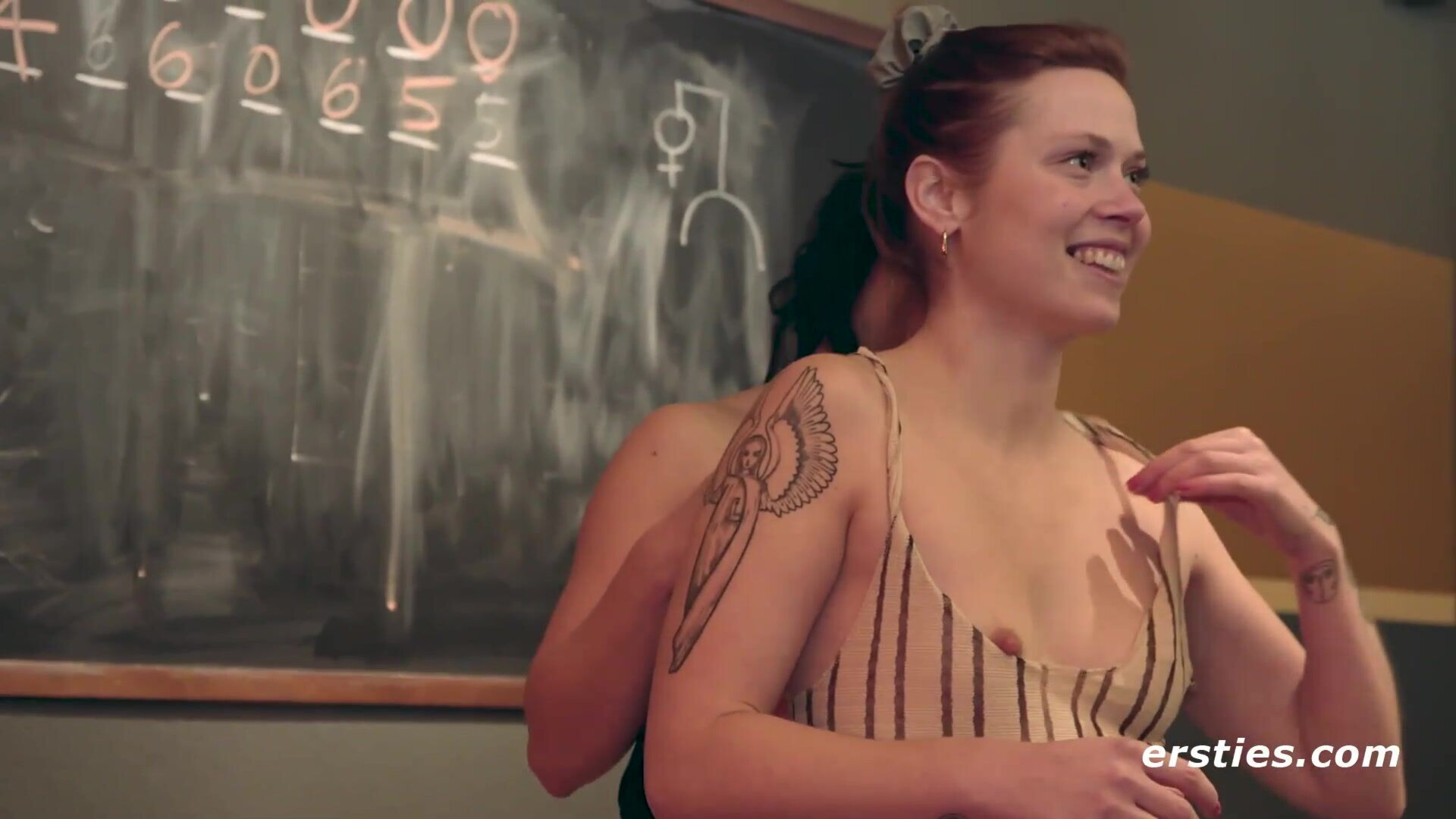 Hannah M & Sarah K Spicy Bowling - lesbian - big ass - small tits - big tits
