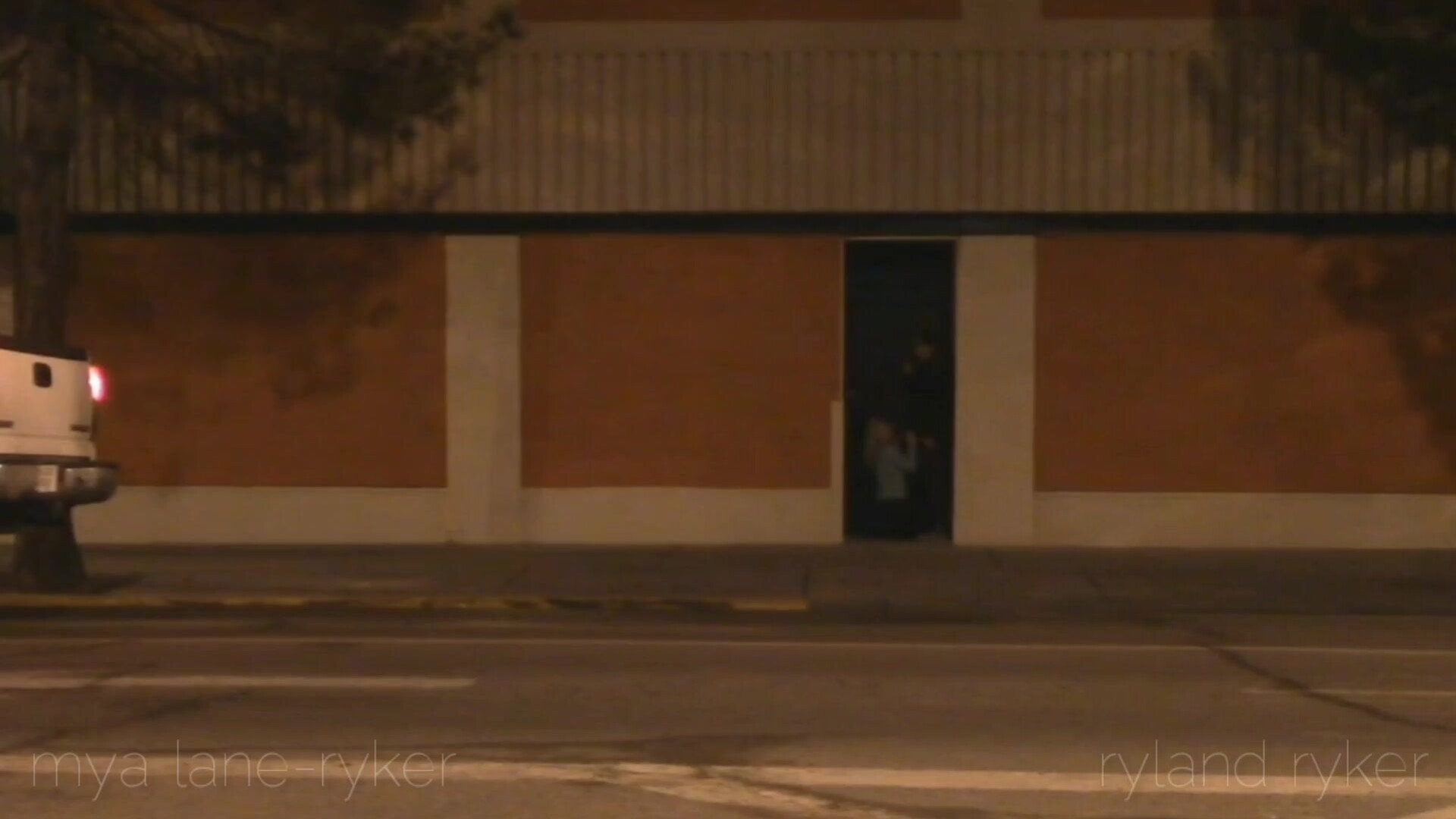 Mya Lane Running Around The Streets At Night - big tits - big ass - hardcore