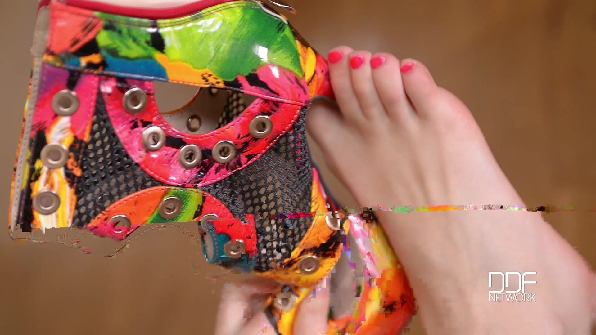 Redhead in Heels Tempts with Bare Feet - susana melo - susanamelo