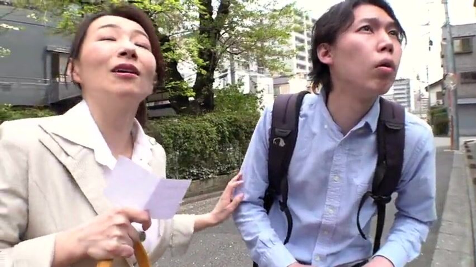 Simple and gentle brother in law rubbed by her slutty in law when she came to Tokyo - japonese - asian - mature