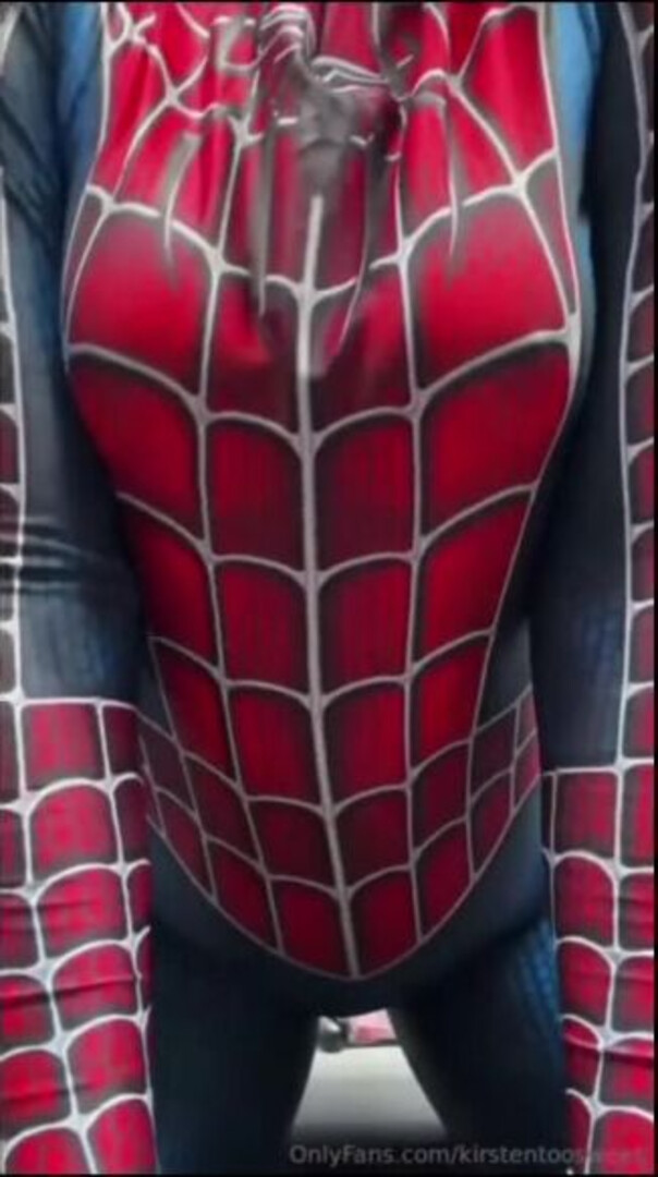 Spider Girl Strip - big ass - big tits - blowjob - sex - fuck