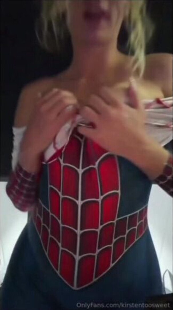 Spider Girl Strip - big ass - big tits - blowjob - sex - fuck