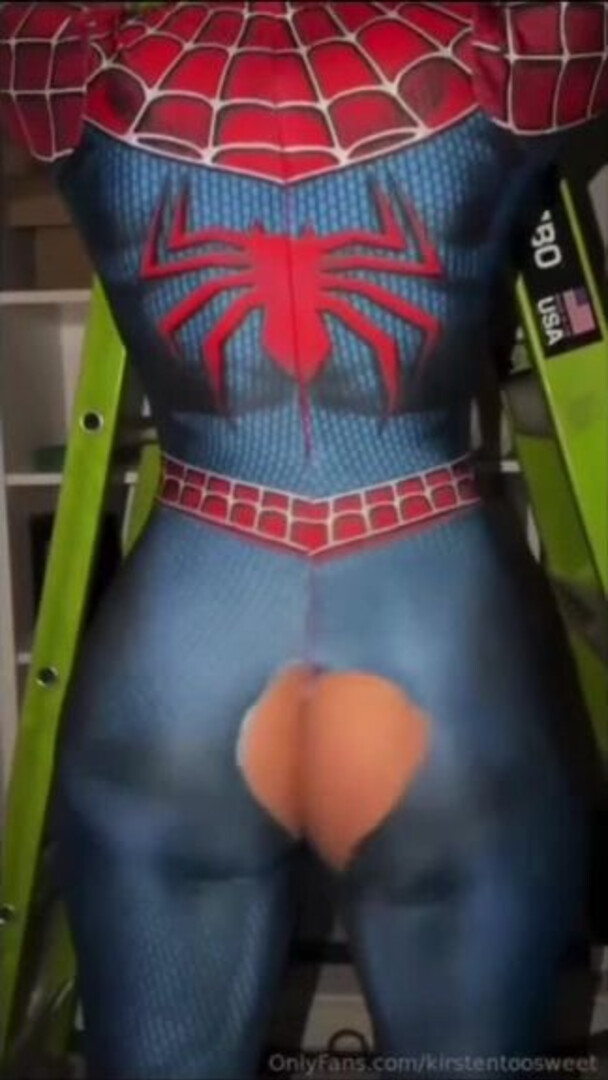 Spider Girl Strip - big ass - big tits - blowjob - sex - fuck