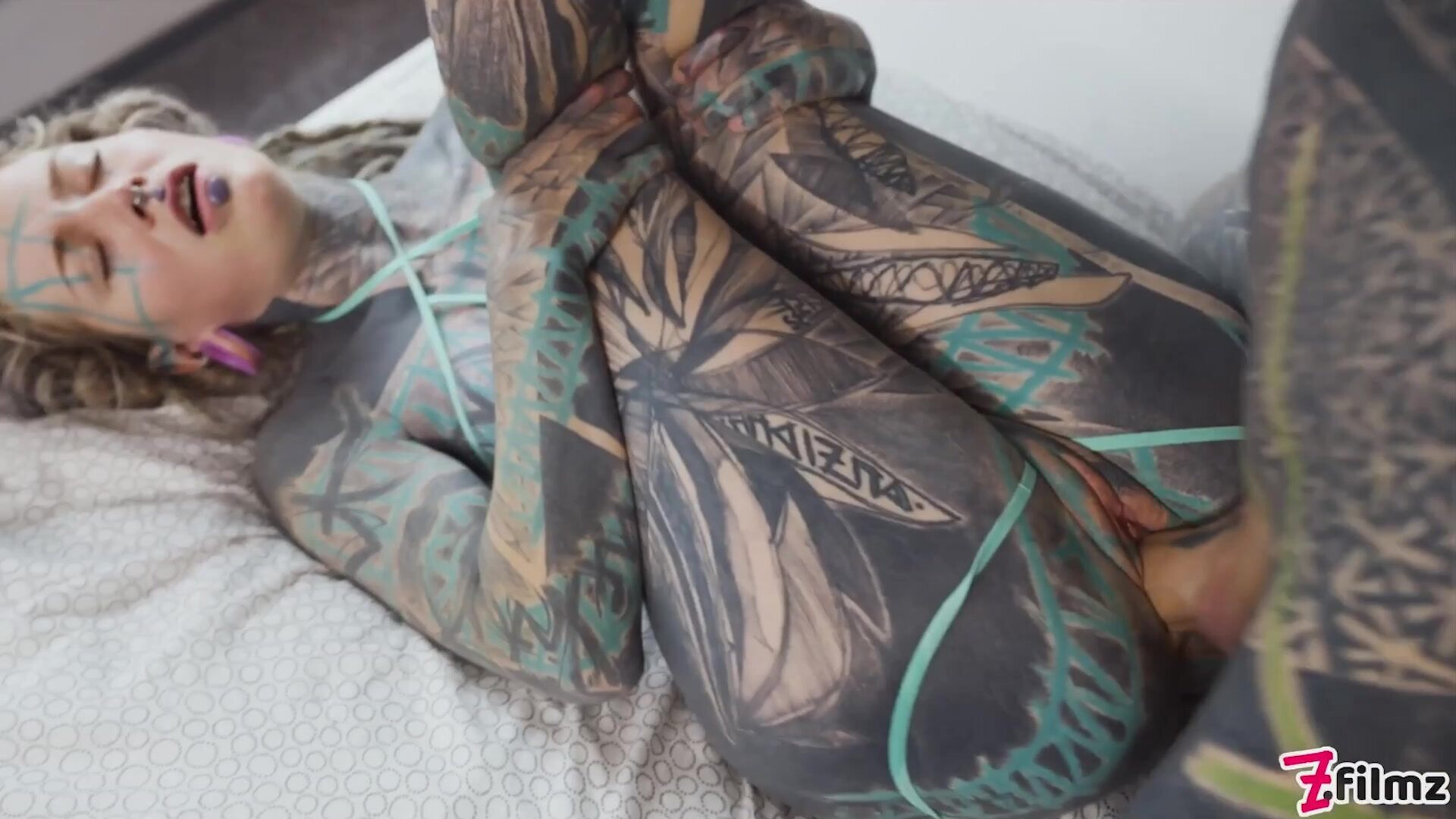 Tattooed Anuskatzz gets fucked balls deep in her ass - zfilmz - tattoos - tattooed - anal - hardcore - blowjob - pussy licking - fingering - small tits - shaved pussy