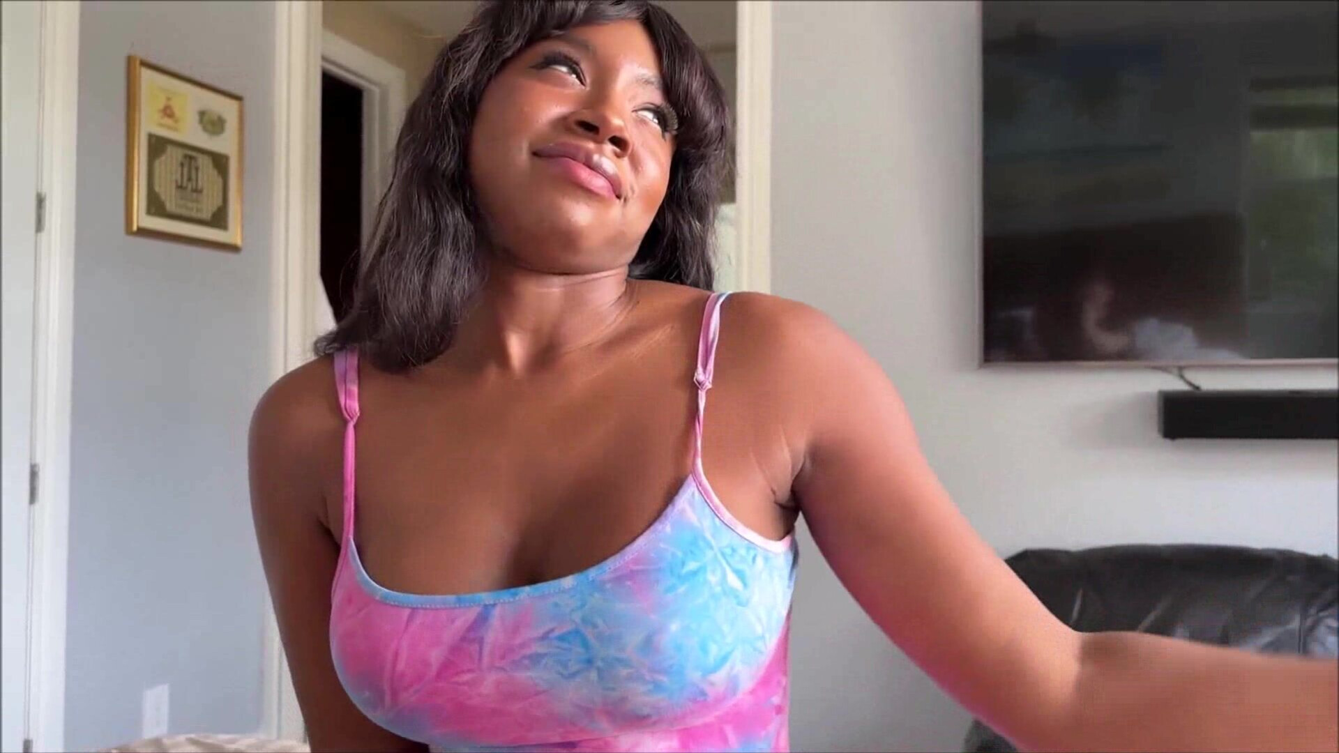 Black Stepmom Afternoon Game - milf - wife - housewife - ebony - black - big tits - big boobs - mom - son - stepmom