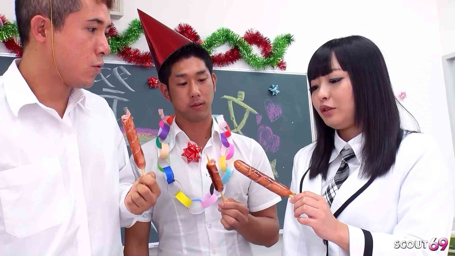 Japanese Teen at MMF 3Some Sex - threesome - 3some - creampie - asia - asian - japan - japanese - jav - teen - teenager