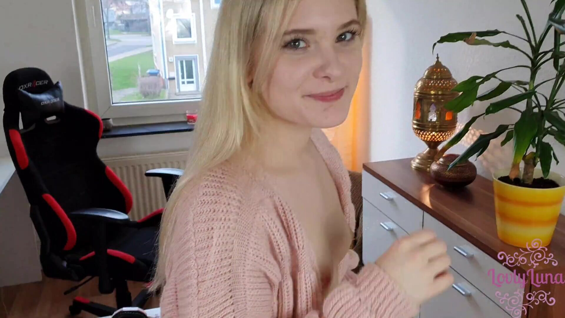 LovlyLuna Teenie swaps anal sex for lingerie! - teen - anal - german - blonde - amateur