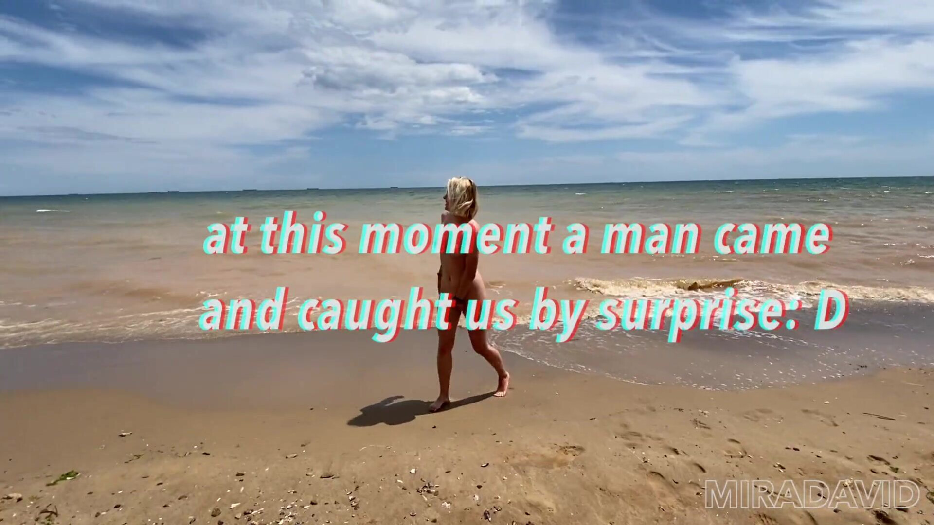 Mira David Wild sex on the beach we got noticed but we fucked anyway - blonde