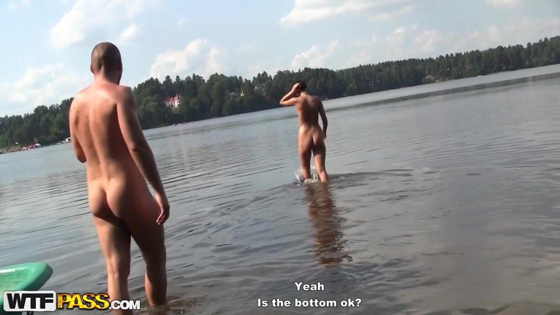 Russian brunette fucked by 3 dicks - outdoor - foursome - hardcore - anal - cumshot - blowjob - shaved pussy