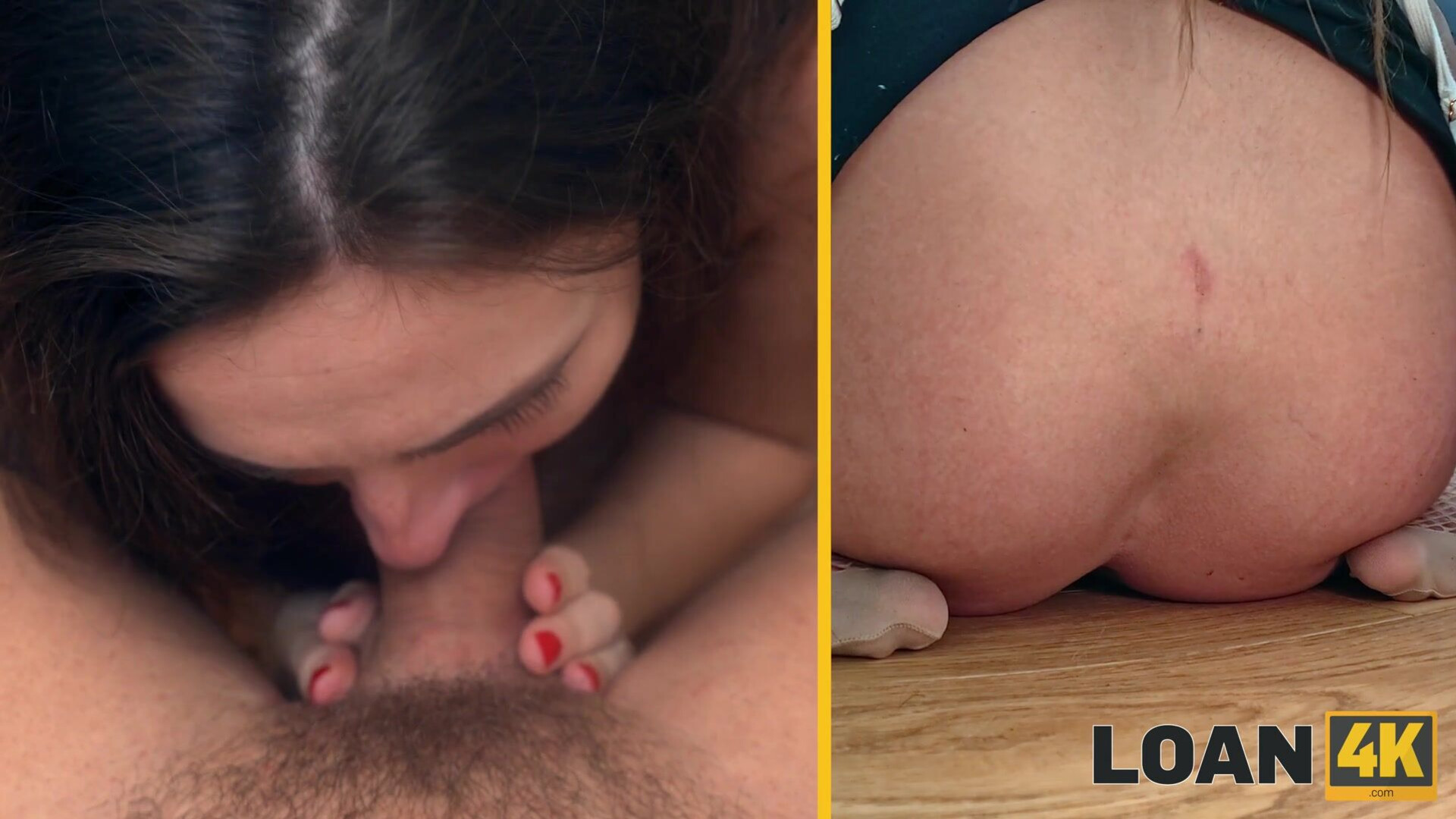 Sakura Hell Loantown - pov - brunette - oficce - blowjob - small tist - ligerie - cumshot - facial - pussy lincking