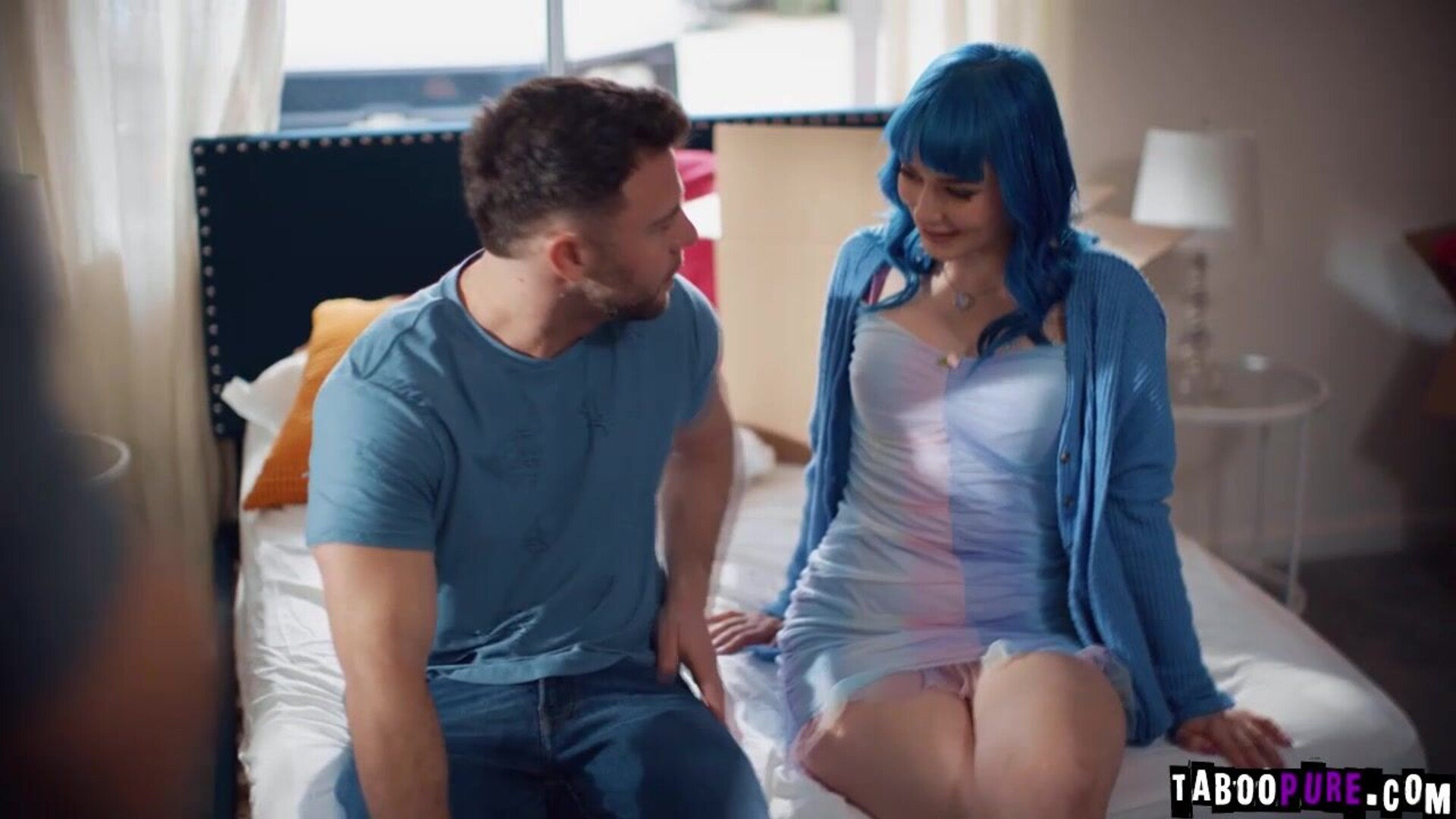 Seth fucked Jewelz to test the bed for sale - tabooer - big tits - fingering - pussy - blowjob - deepthroat - cumshot - cheating - colored hair - shaved pussy