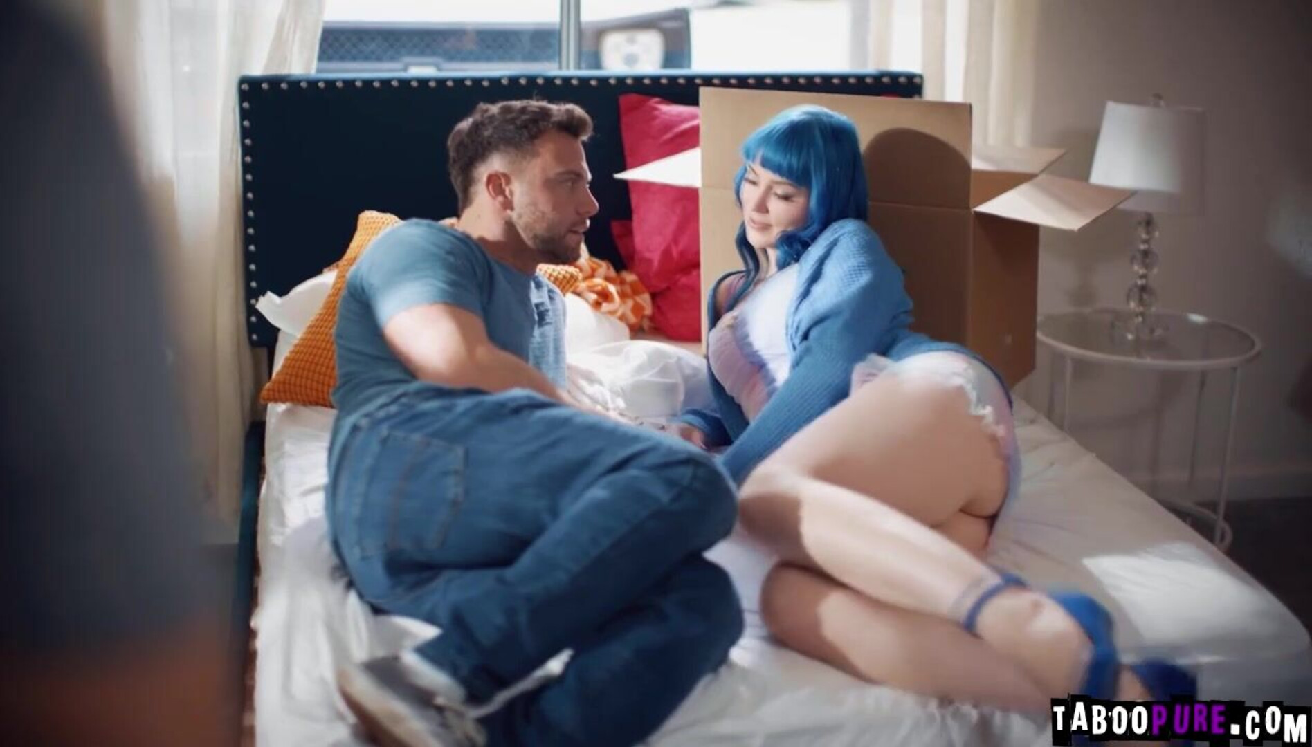 Seth fucked Jewelz to test the bed for sale - tabooer - big tits - fingering - pussy - blowjob - deepthroat - cumshot - cheating - colored hair - shaved pussy