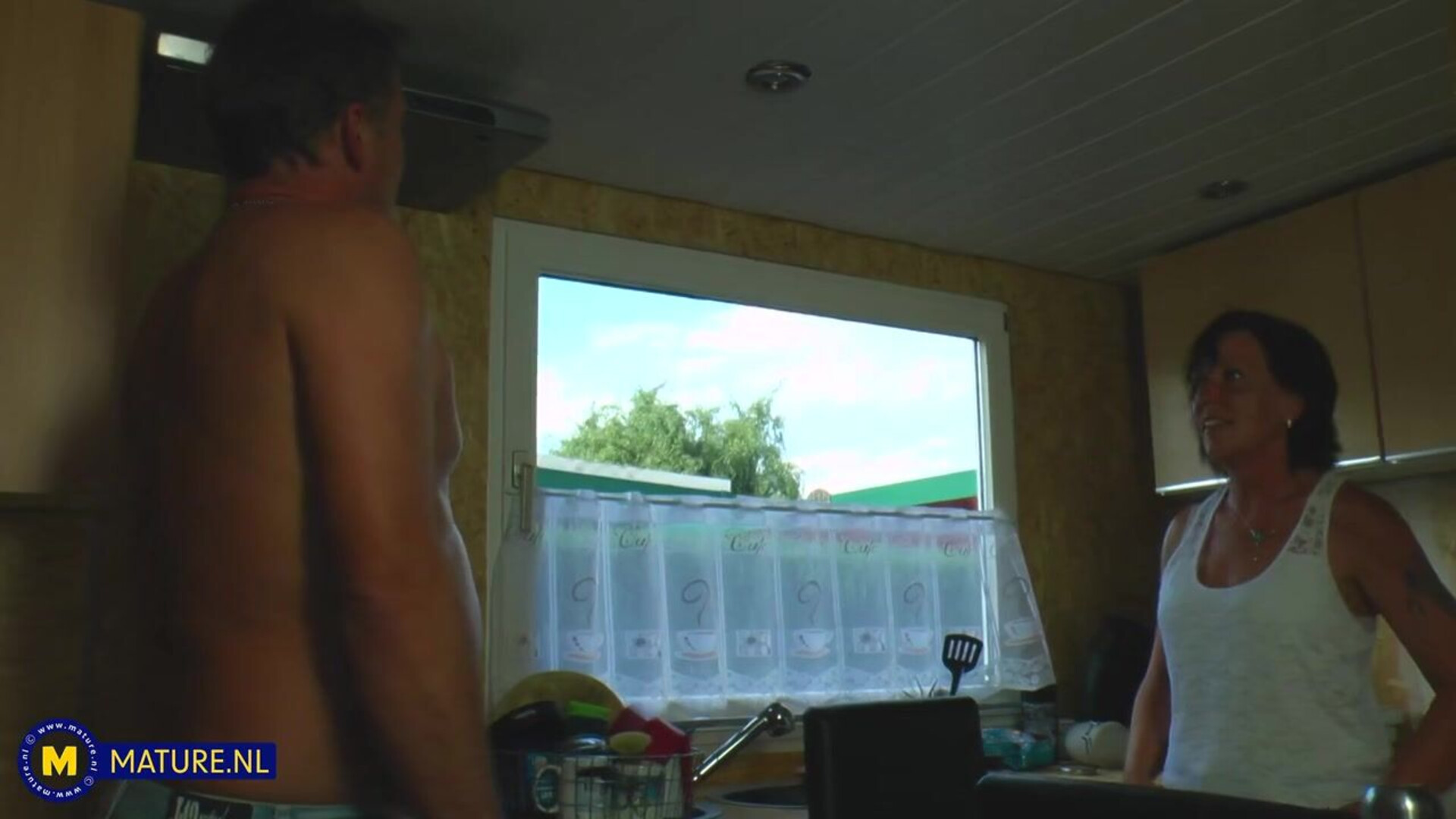 Sylvie German amateur couple having fun with each other - milf - mature - big ass - blowjob