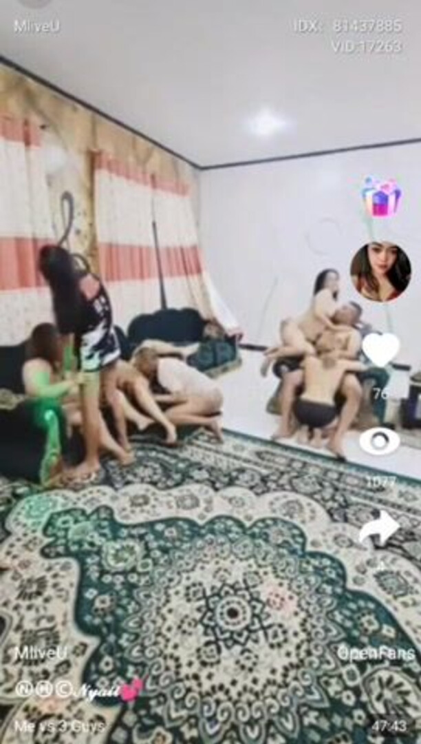 XVSex Party Rame Rame Indonesian Orgy (480) - bbw - group - orgy - thick - asian