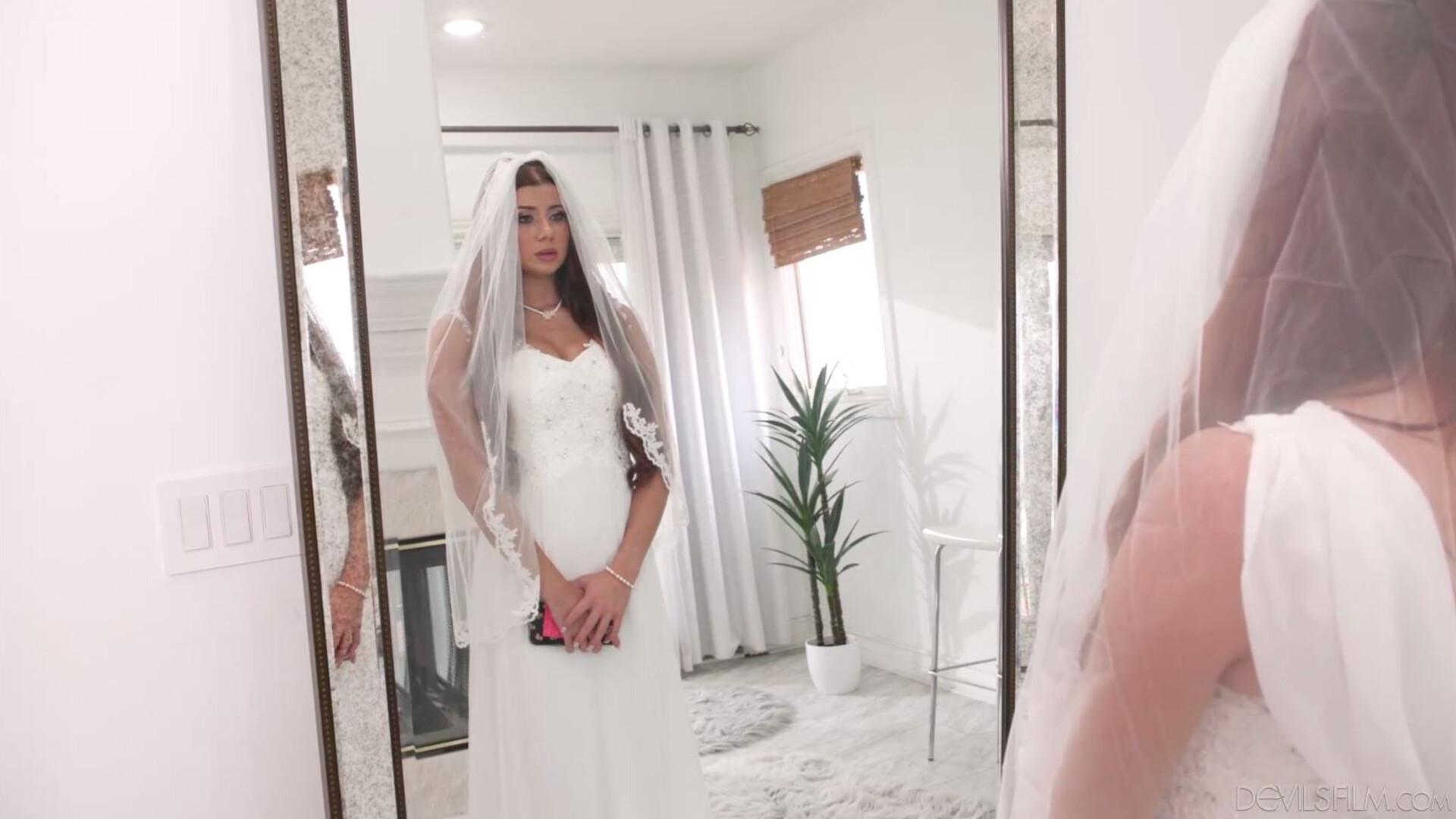 You Can't Do That At A Wedding - babe - redhead - small tits - big ass - bride - wedding - blowjob - cum in face