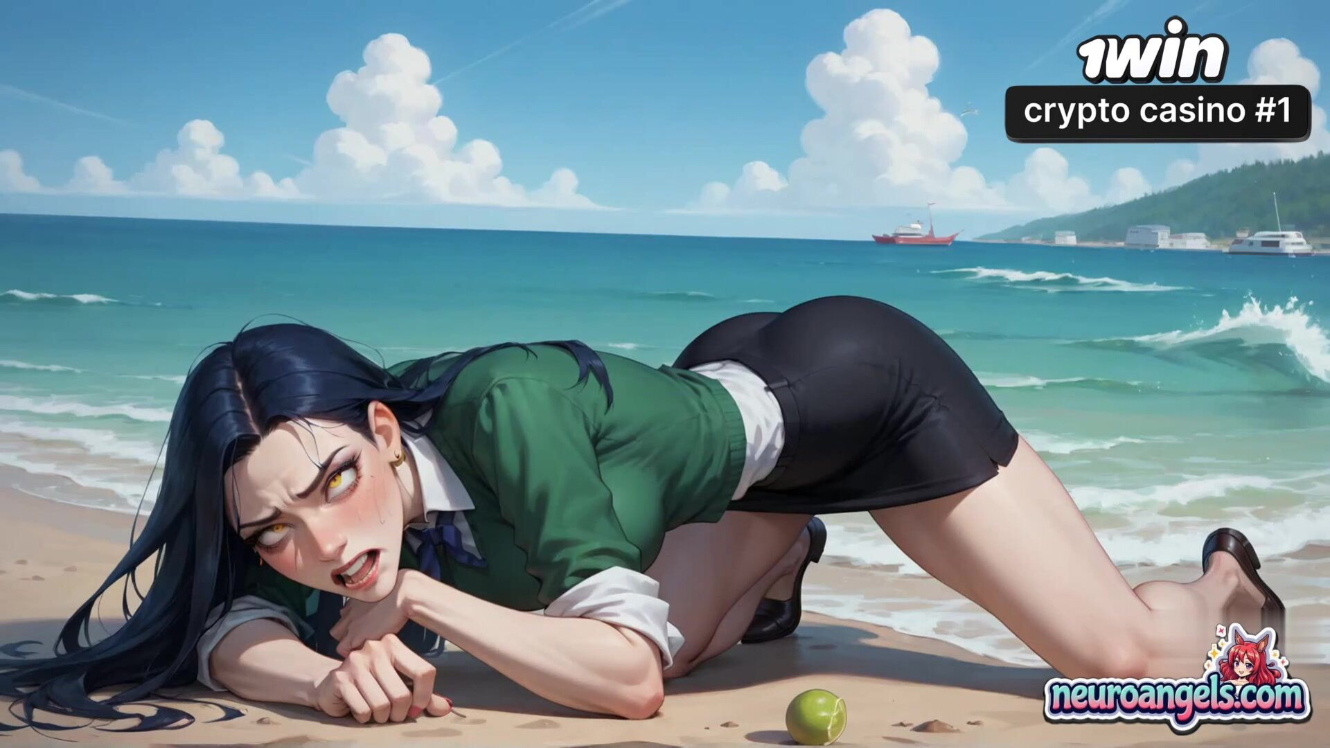 A beautiful hard core beach honey has a multiple climax with twenty one porn loving - orgasm - hardcore - milk - spray - ai generated - beach - romantic - multiplex