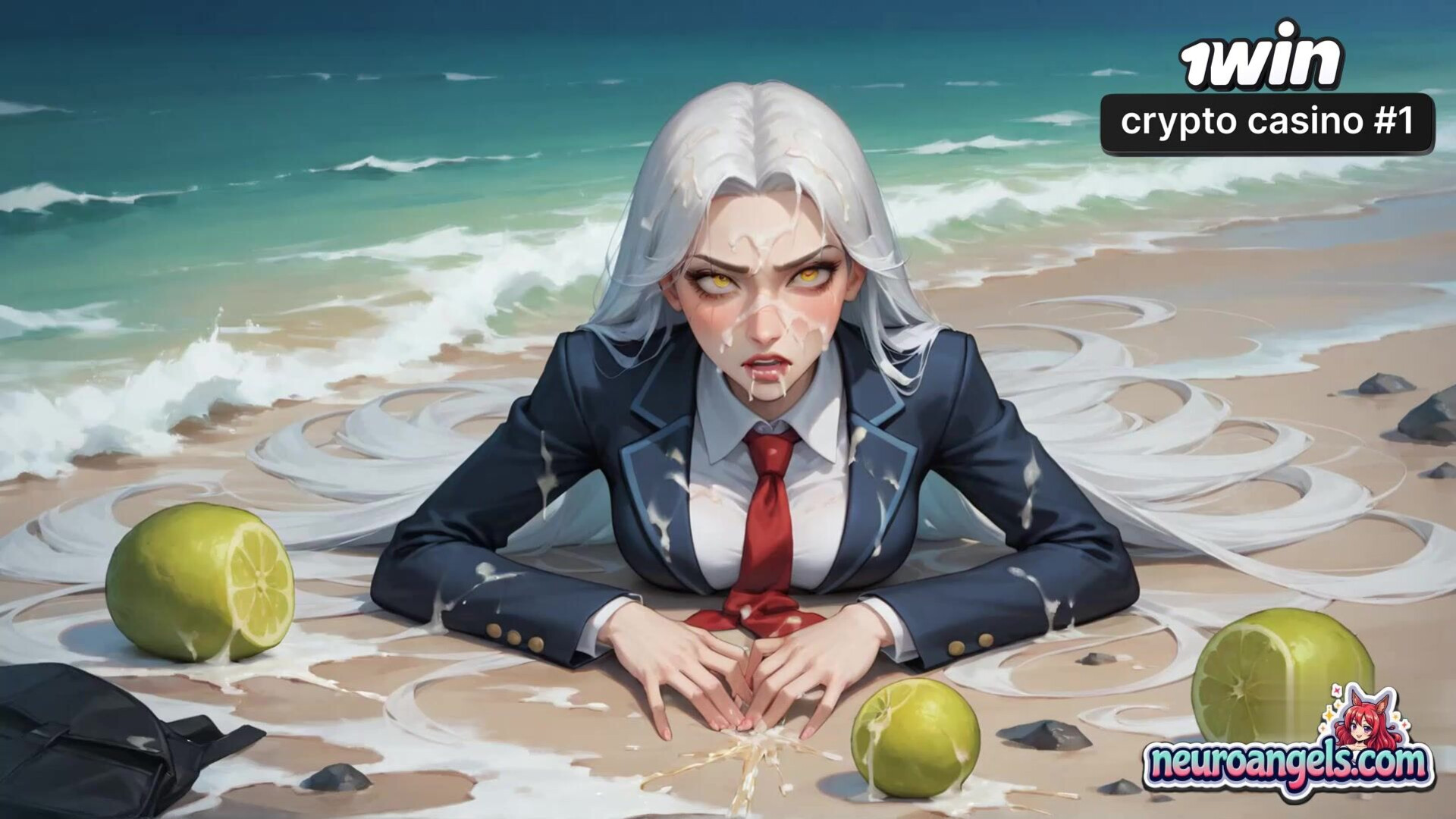 A beautiful hard core beach honey has a multiple climax with twenty one porn loving - orgasm - hardcore - milk - spray - ai generated - beach - romantic - multiplex