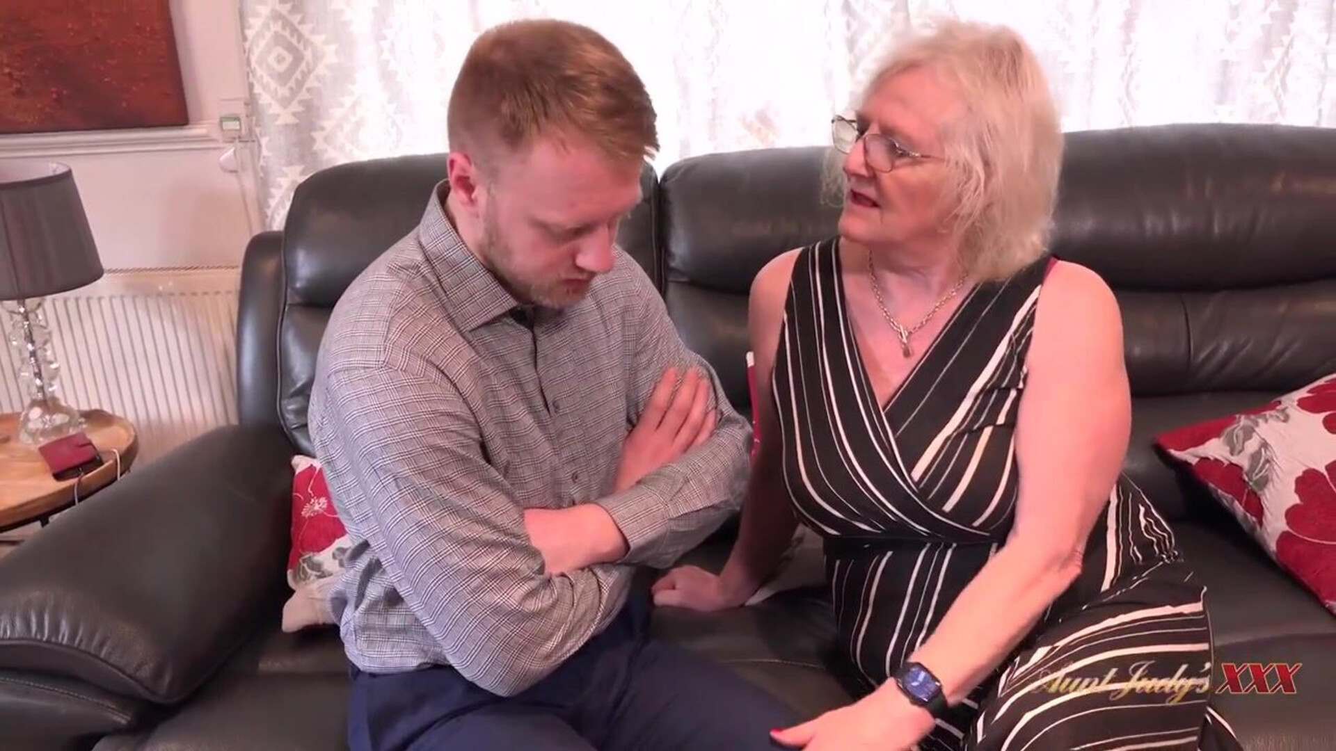 Claire Horny GILF Claire Gets A Handle on the Debt Collector - milf - mature - big ass - blowjob