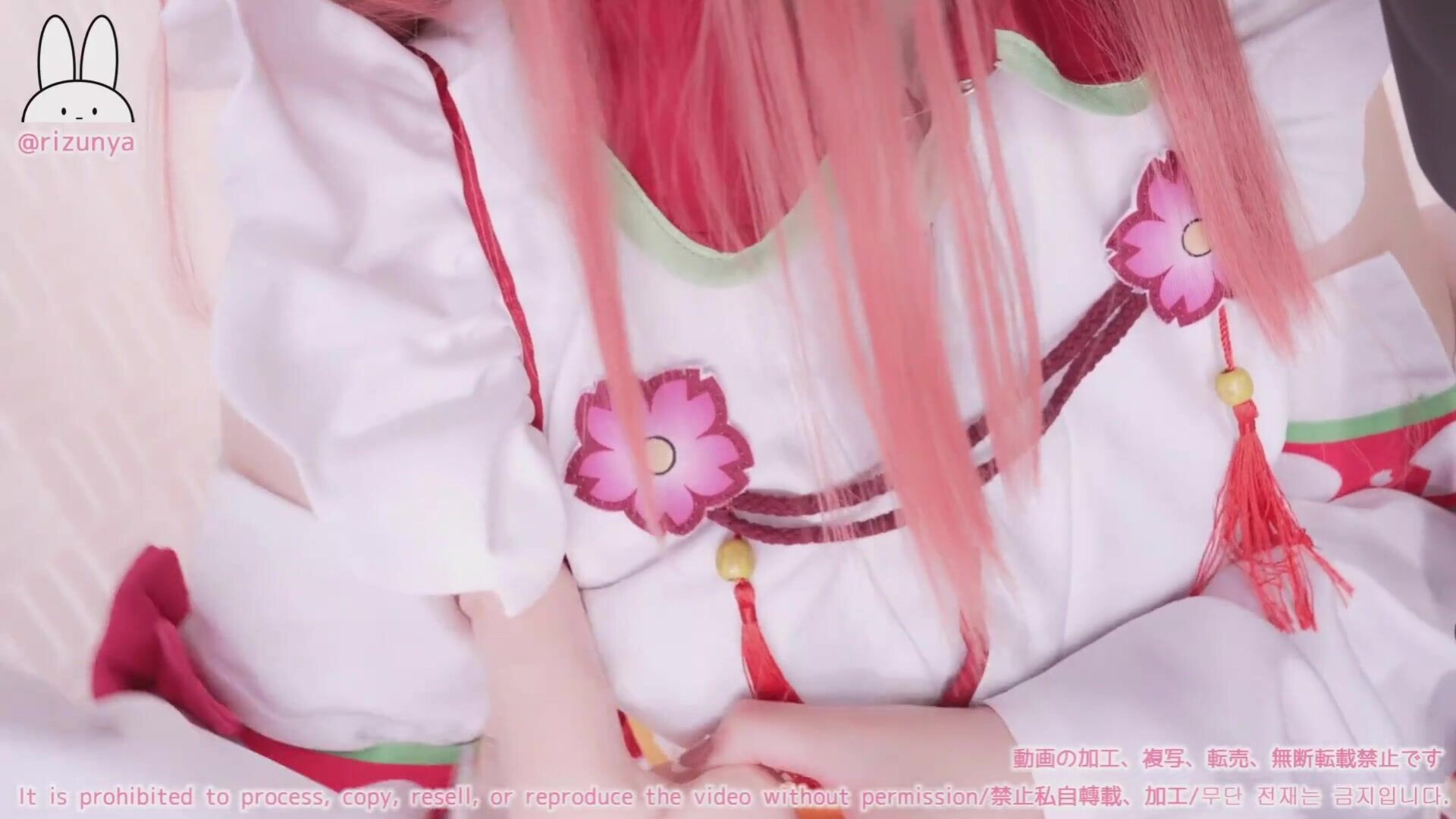 Cosplay ASMR Hololive Hoshimachi Suisei & Sakura Miko cosplay and lick both ears at z - asmr