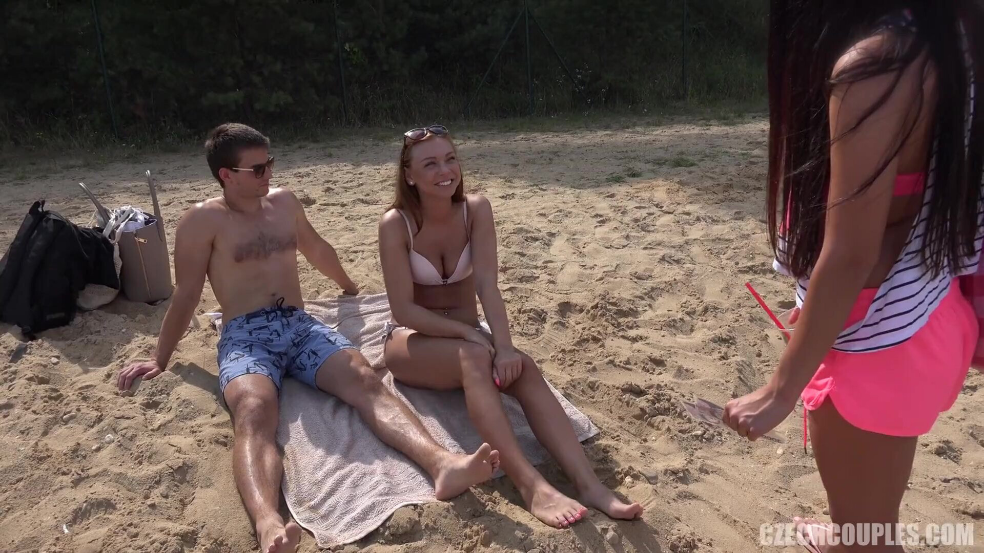 Czech Couple Public swing 1080p - brunette